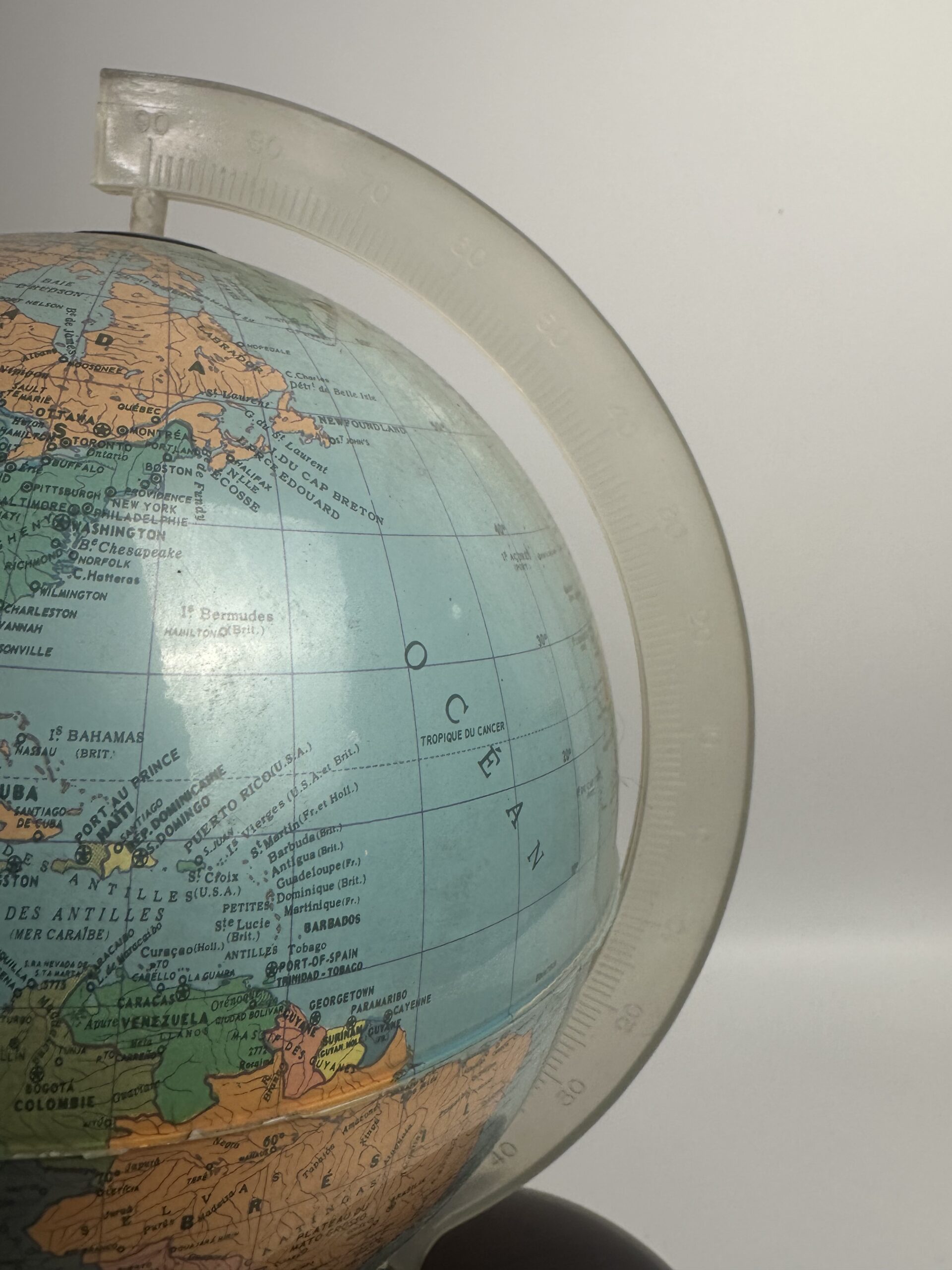 Globe terrestre lumineux Nova Rico vintage années 70 – Image 7