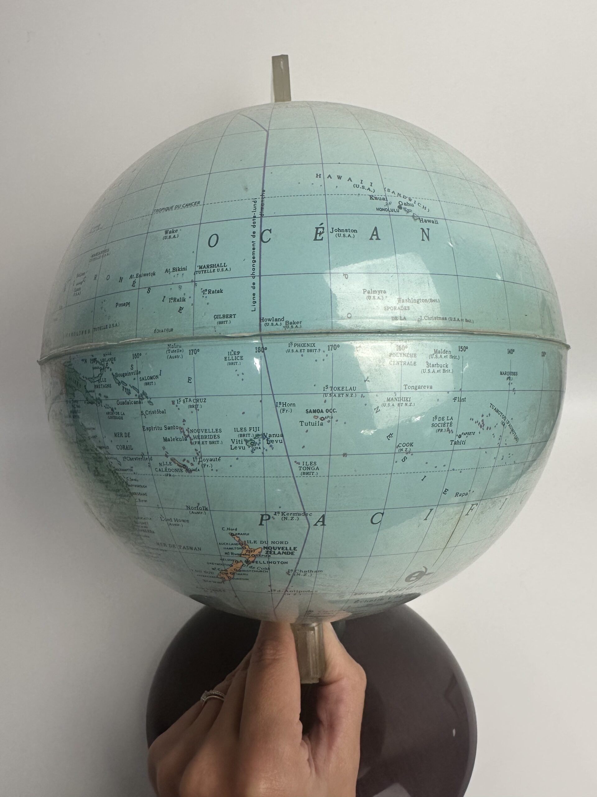 Globe terrestre lumineux Nova Rico vintage années 70 – Image 9