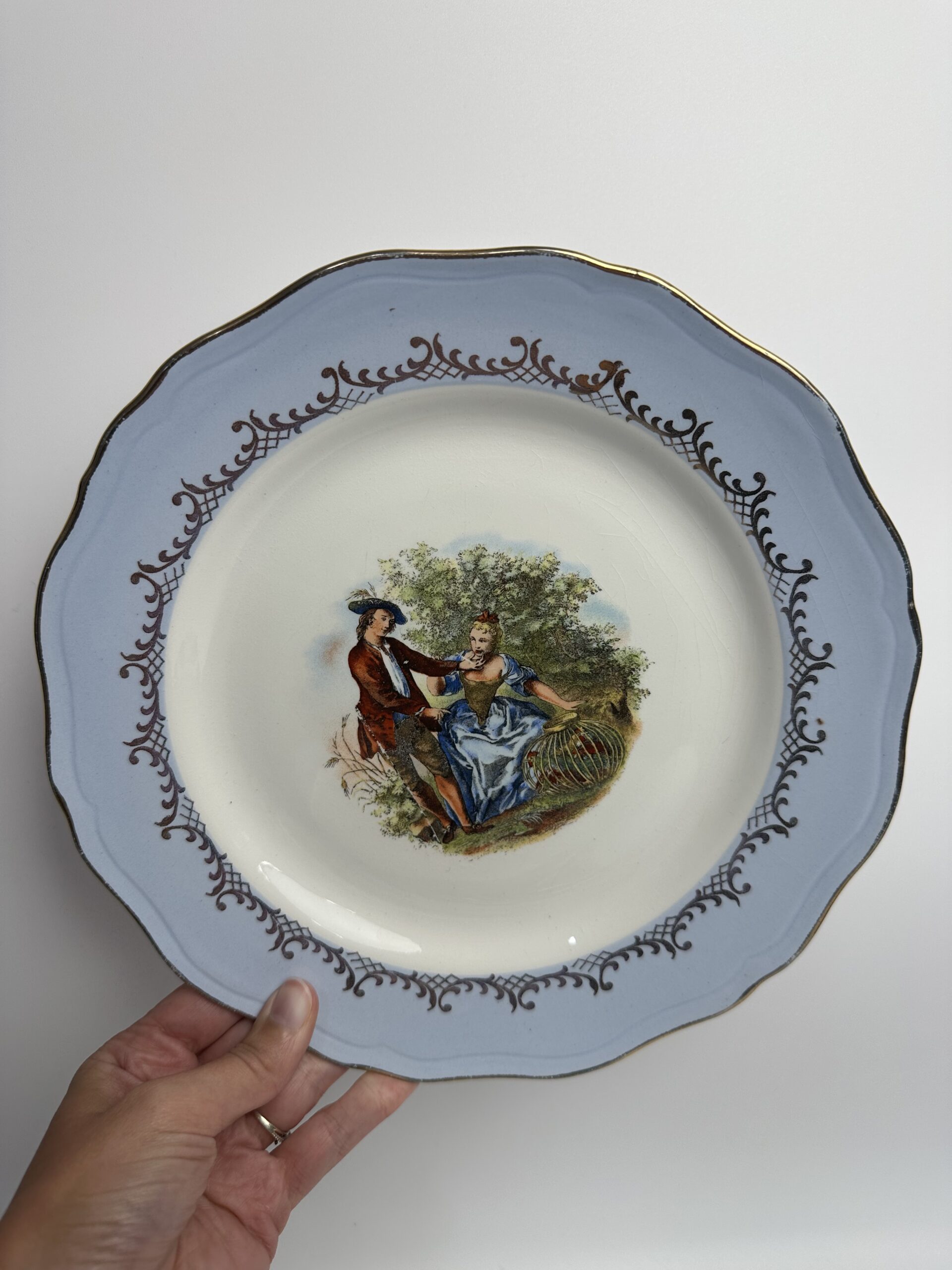 14 assiettes anciennes l'Amandinoise romantique – Image 4