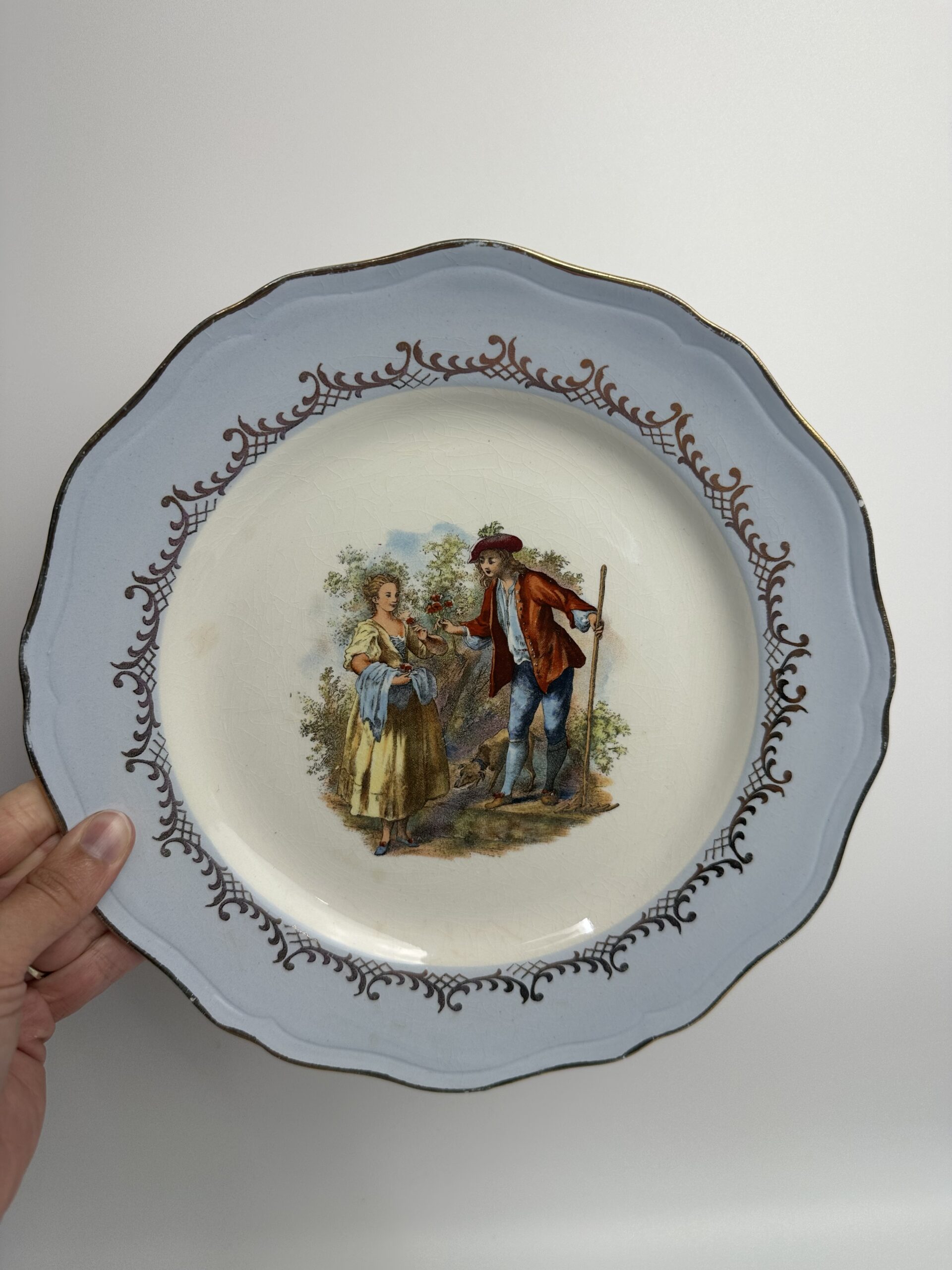 14 assiettes anciennes l'Amandinoise romantique – Image 6