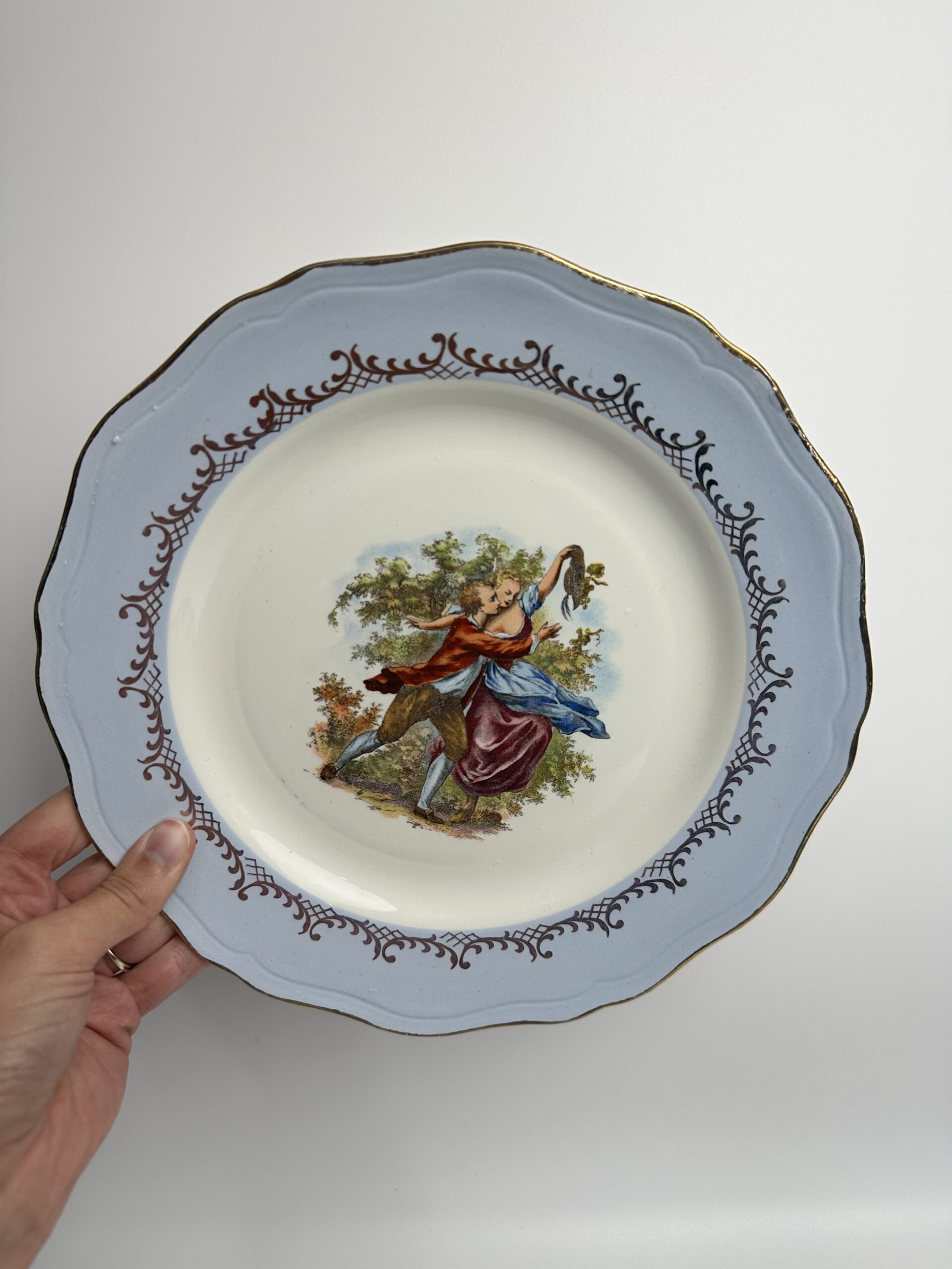 14 assiettes anciennes l'Amandinoise romantique – Image 7