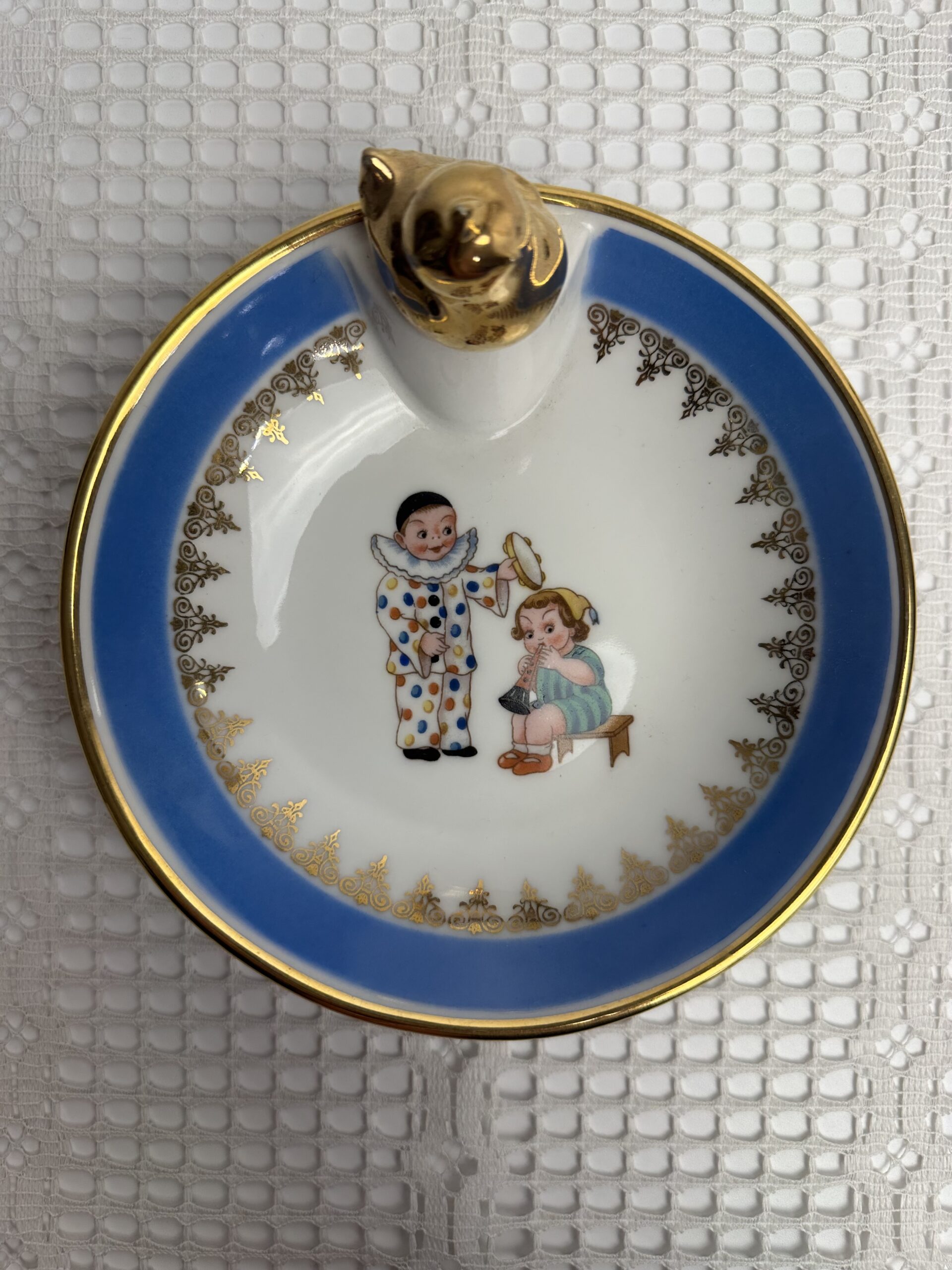 Assiette chauffante bébé porcelaine de Limoges