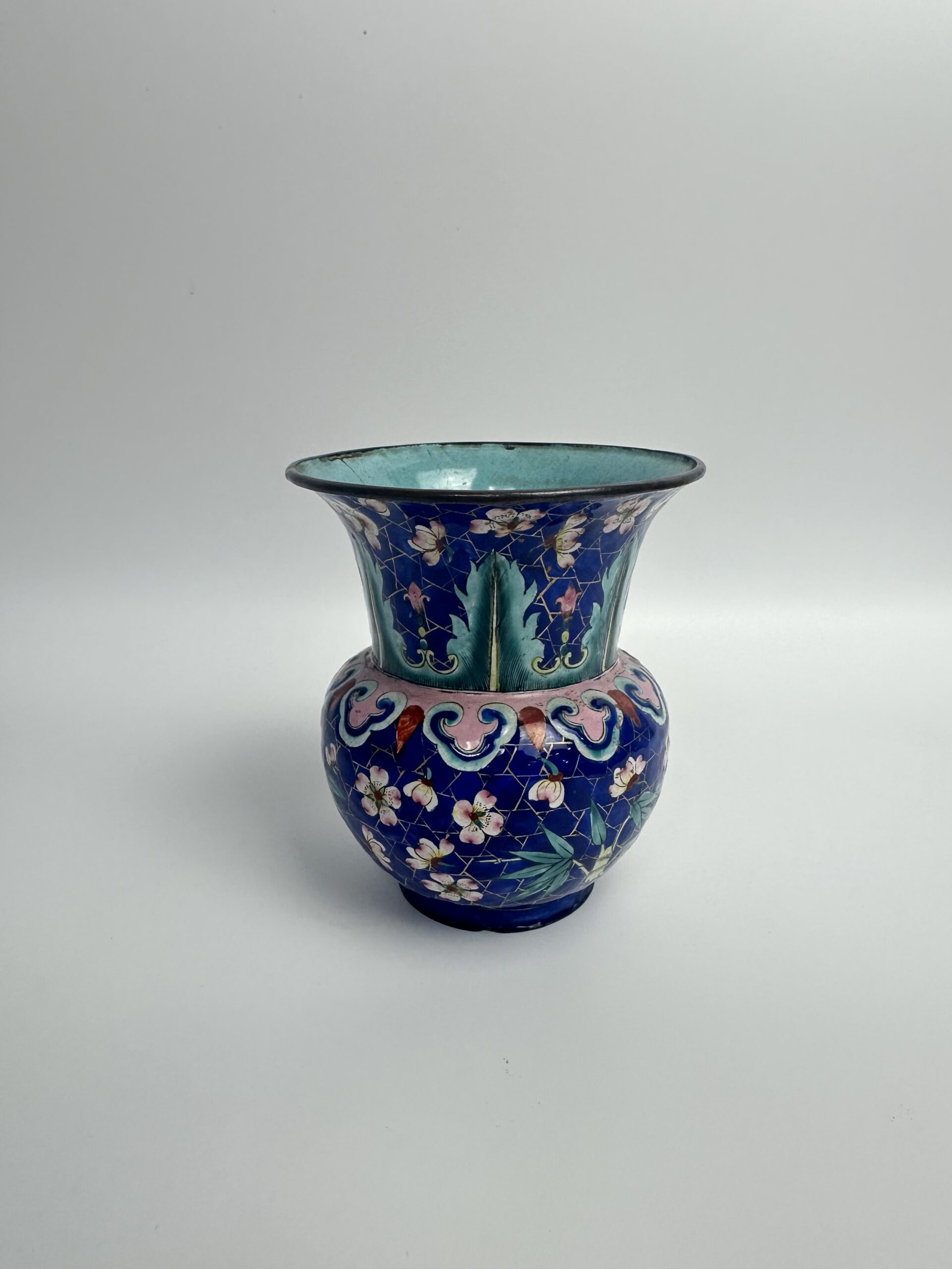 Petit vase chinois en émail cloisonné – Image 2