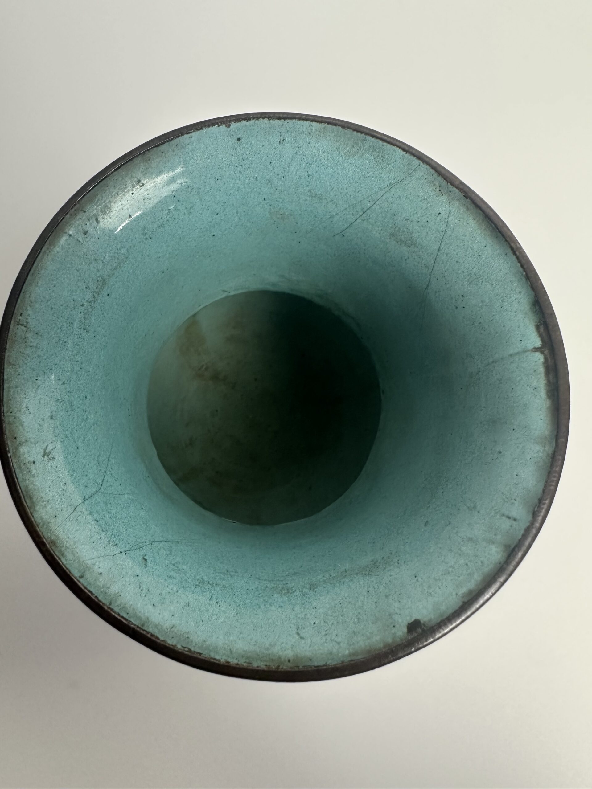 Petit vase chinois en émail cloisonné – Image 7