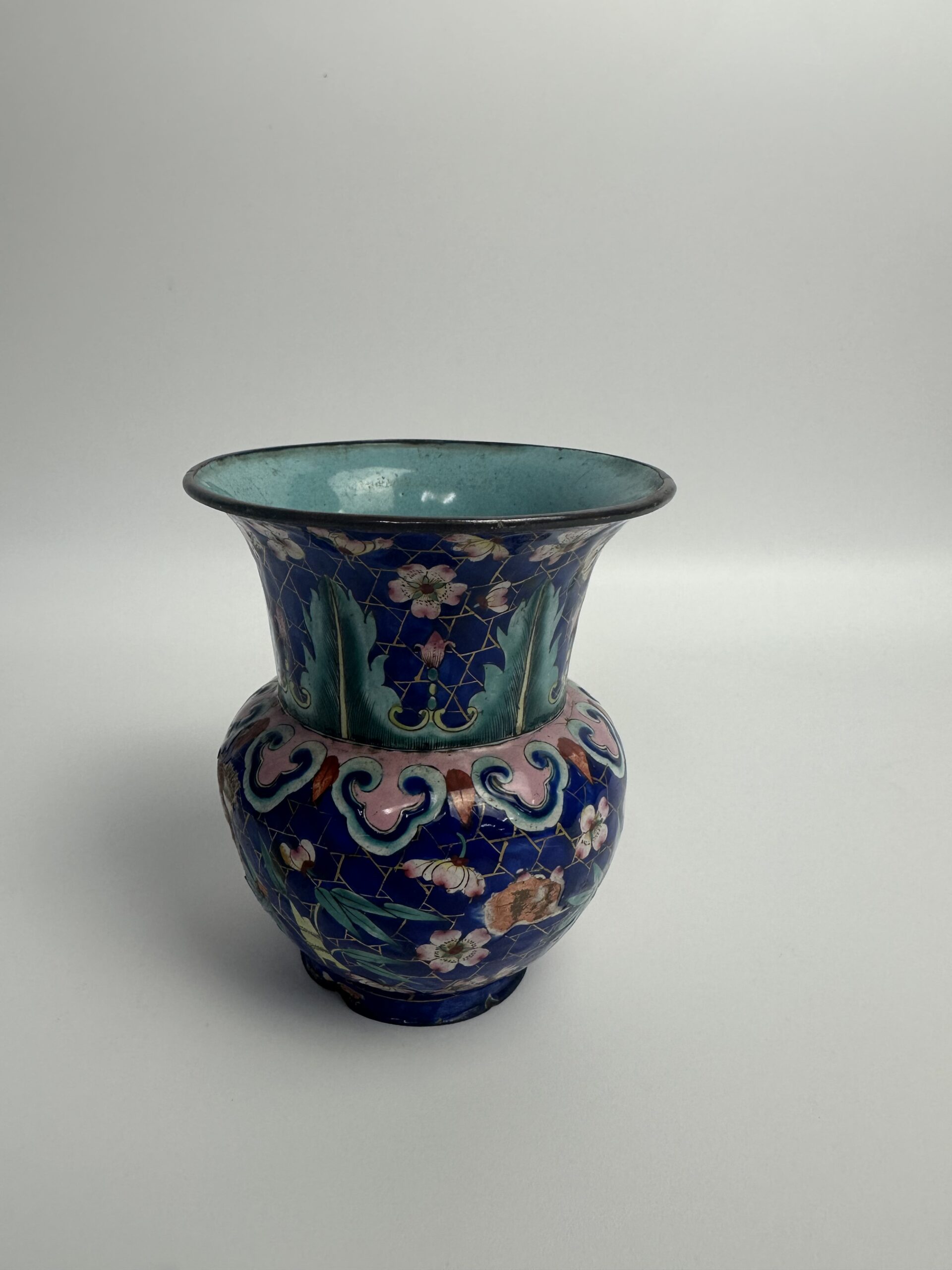 Petit vase chinois en émail cloisonné – Image 9