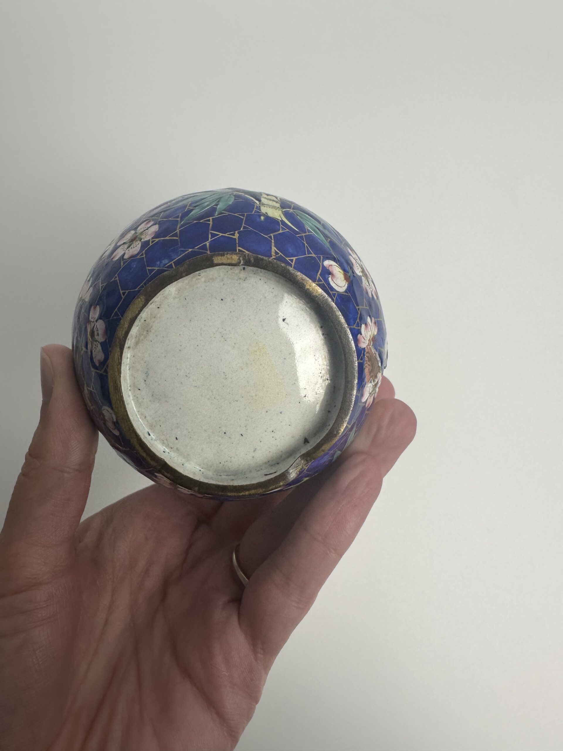 Petit vase chinois en émail cloisonné – Image 13