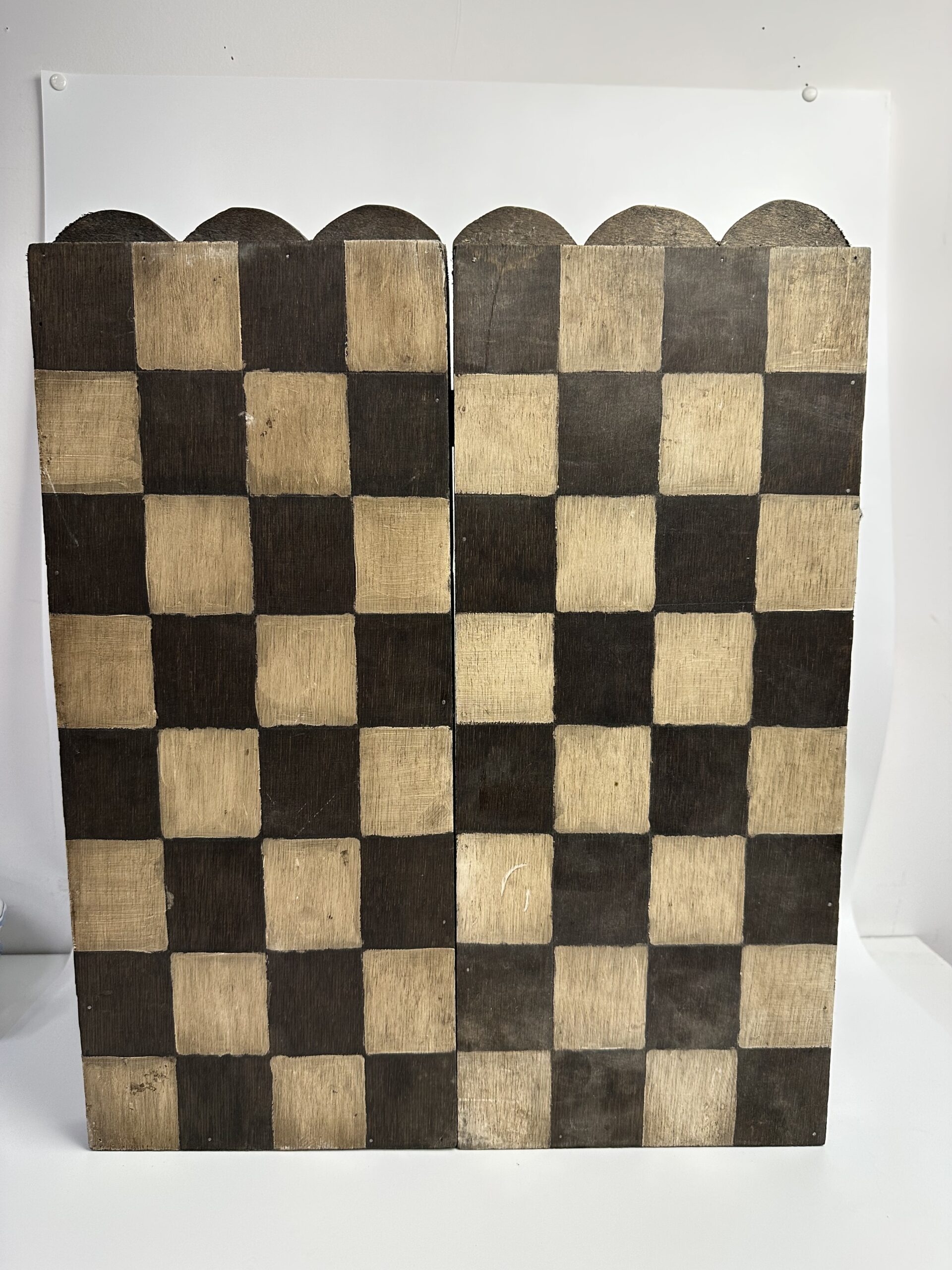 Ancien jeu d’échecs en bois fait main – Image 11
