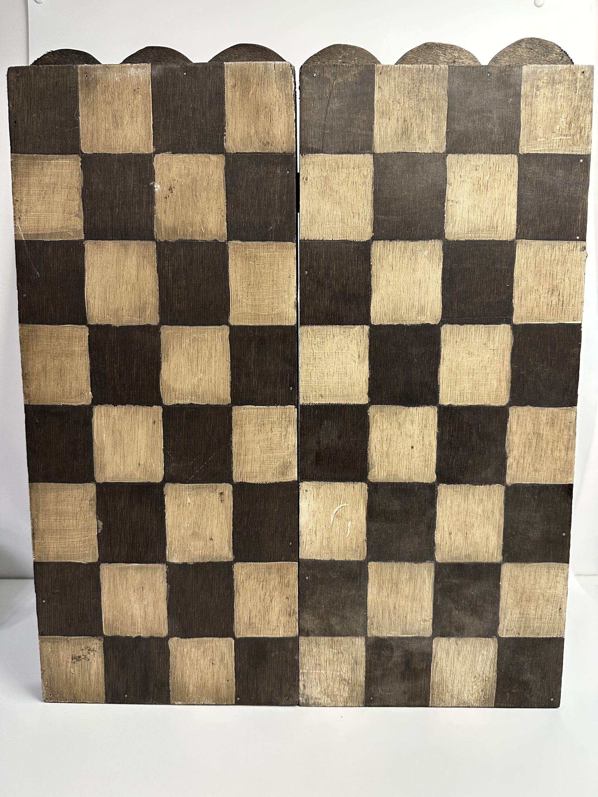 Ancien jeu d’échecs en bois fait main – Image 12