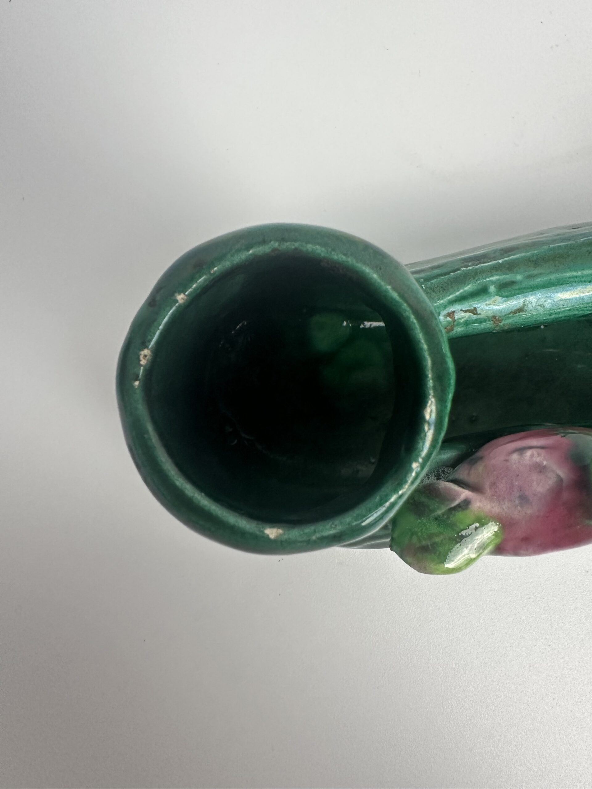 Bougeoir en céramique Vallauris décor oiseaux – Image 3