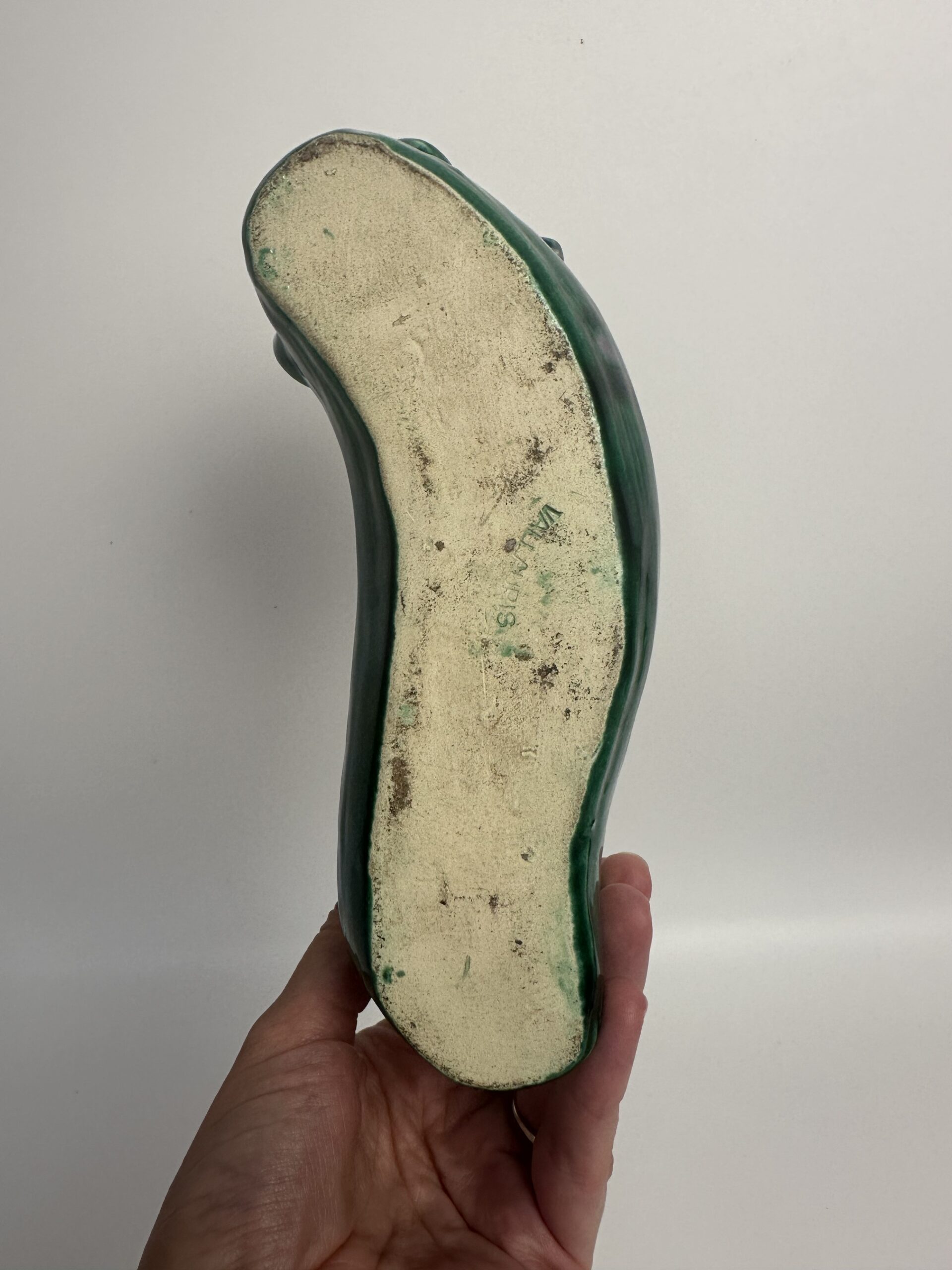 Bougeoir en céramique Vallauris décor oiseaux – Image 11