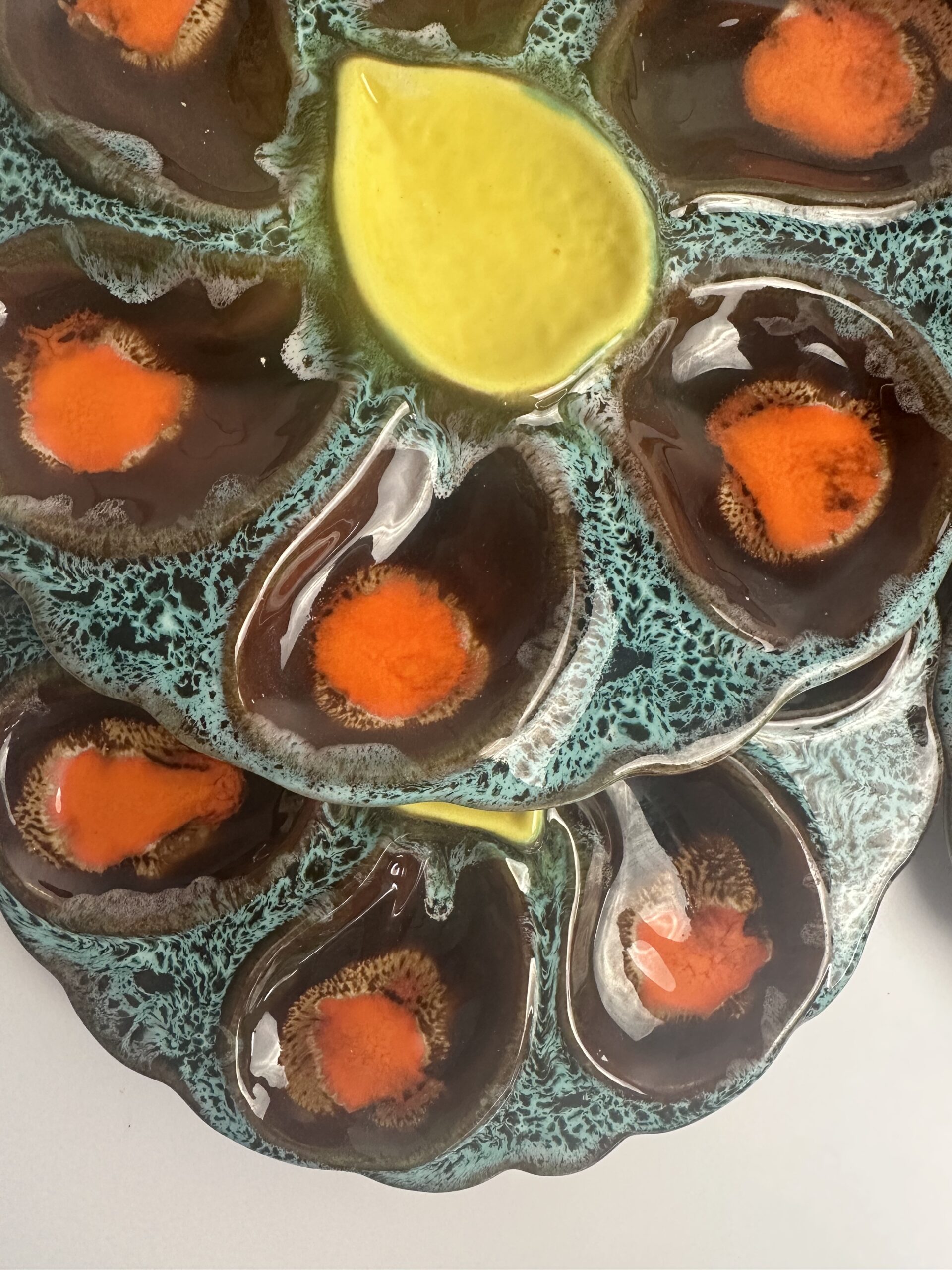 Lot de 6 assiettes à huitres Vallauris – Image 8