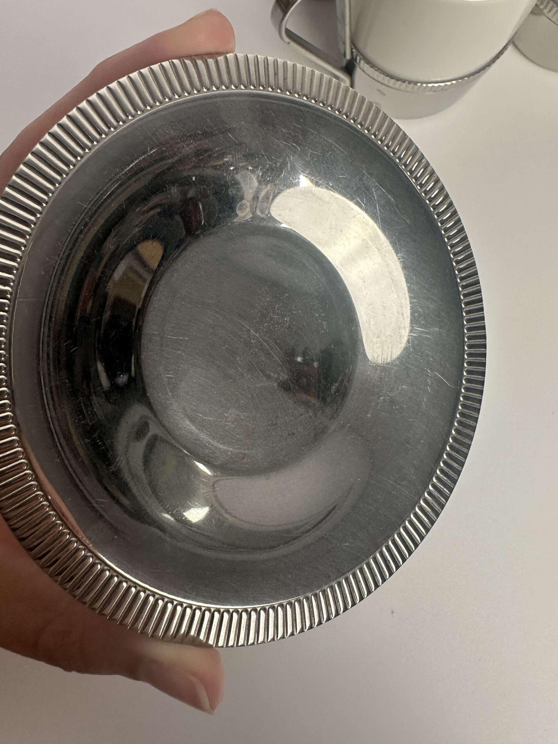 6 tasses expresso et soucoupes en inox Letang Remy – Image 8