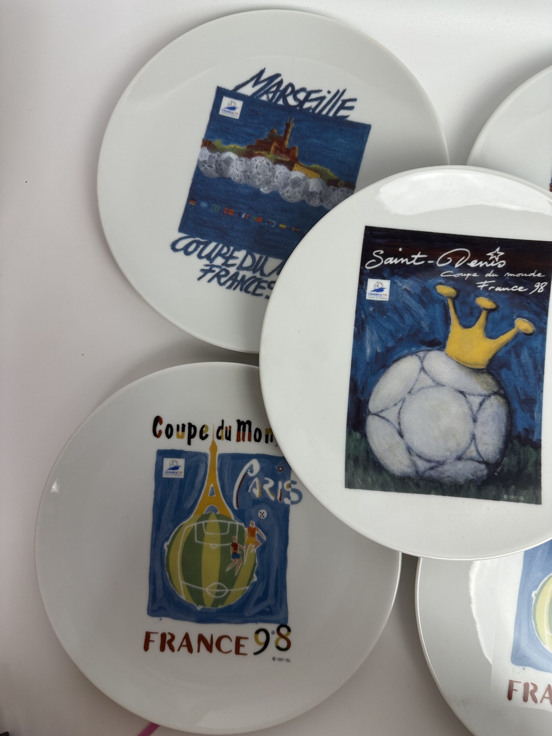 5 assiettes Coupe du Monde 98 Yves Deshoulières – Image 6