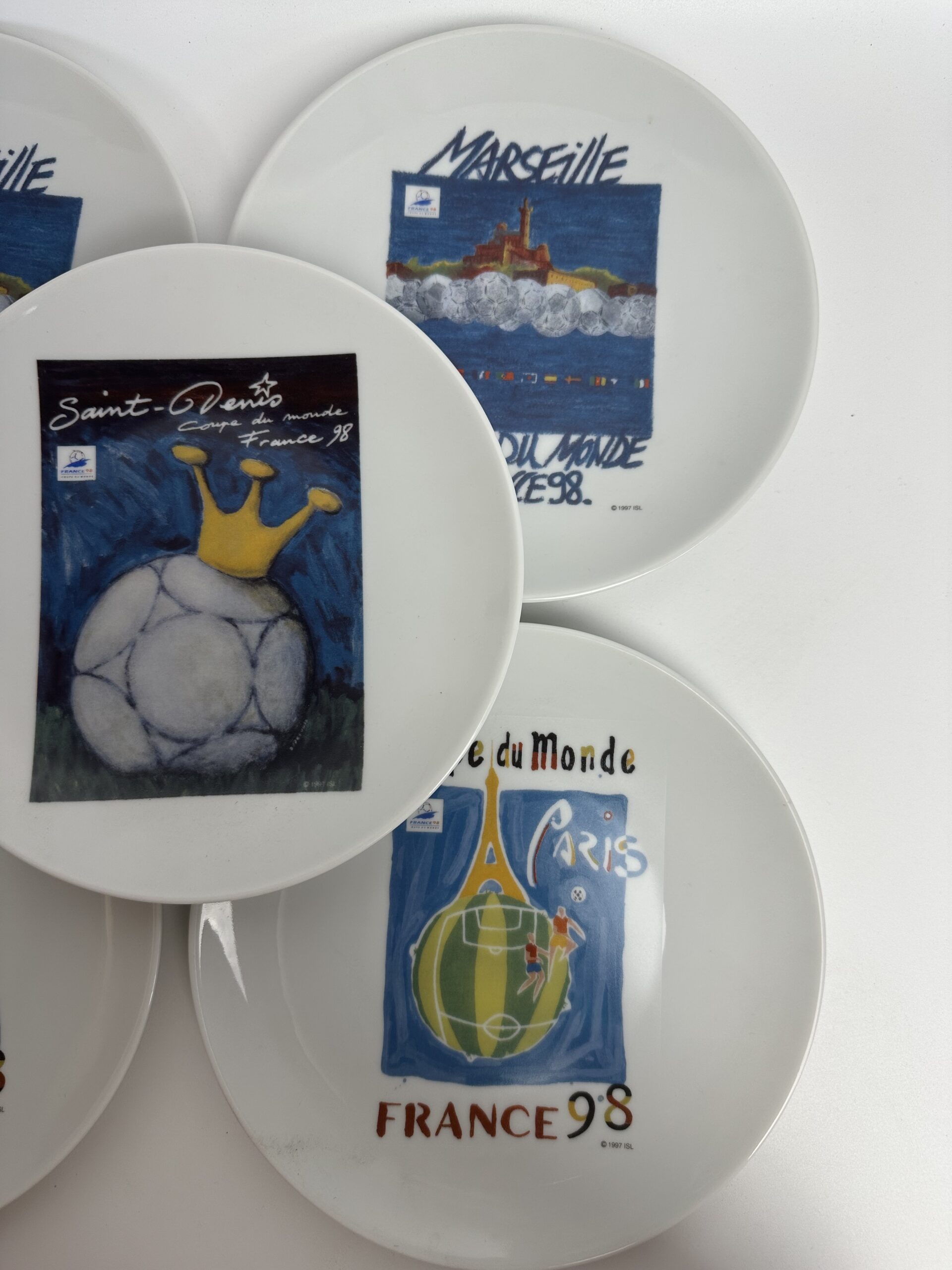 5 assiettes Coupe du Monde 98 Yves Deshoulières – Image 7