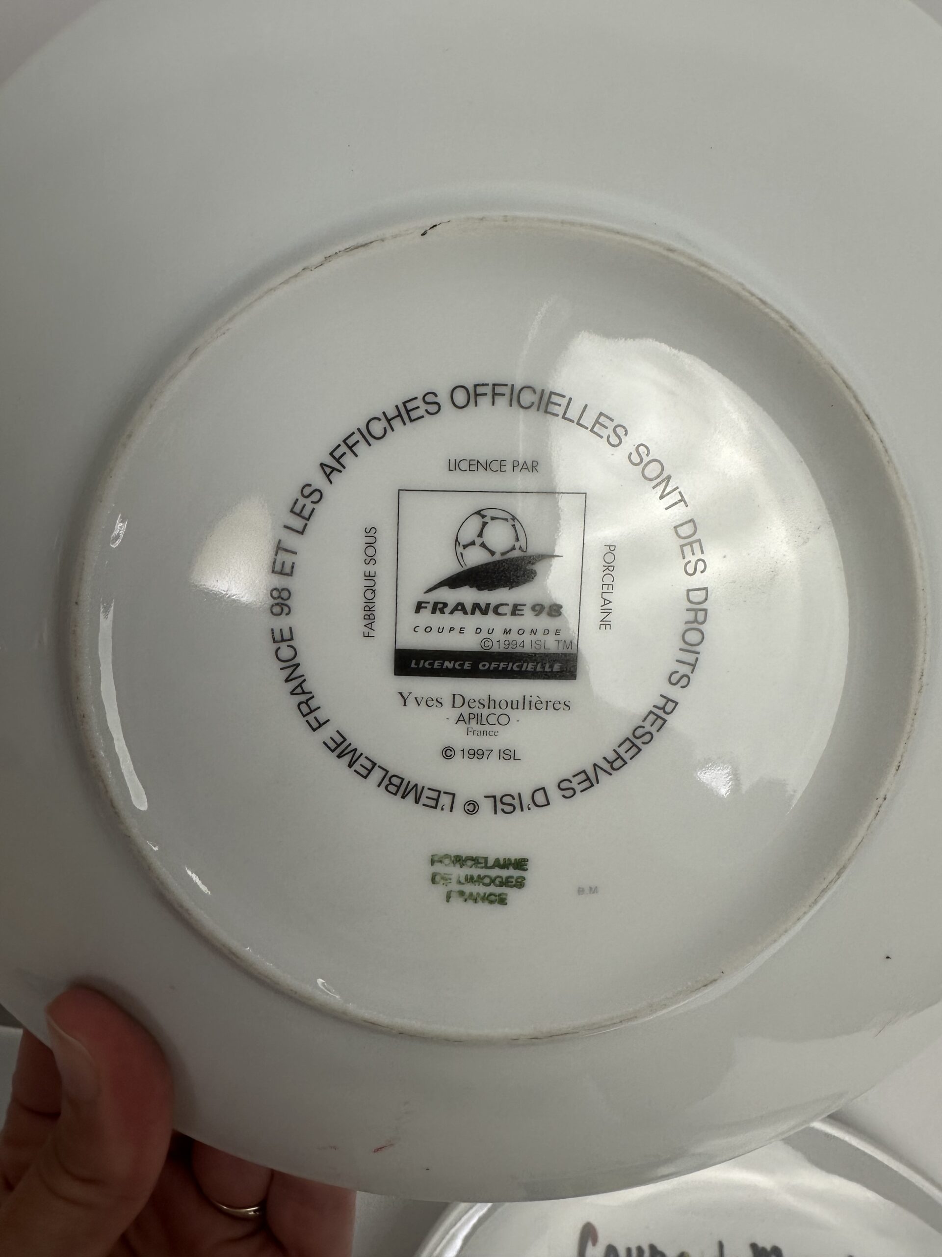 5 assiettes Coupe du Monde 98 Yves Deshoulières – Image 8
