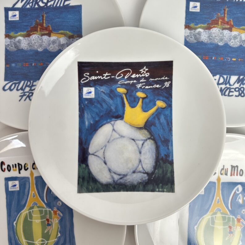 5 assiettes Coupe du Monde 98 Yves Deshoulières