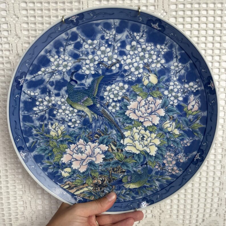 Assiette décorative murale japonaise