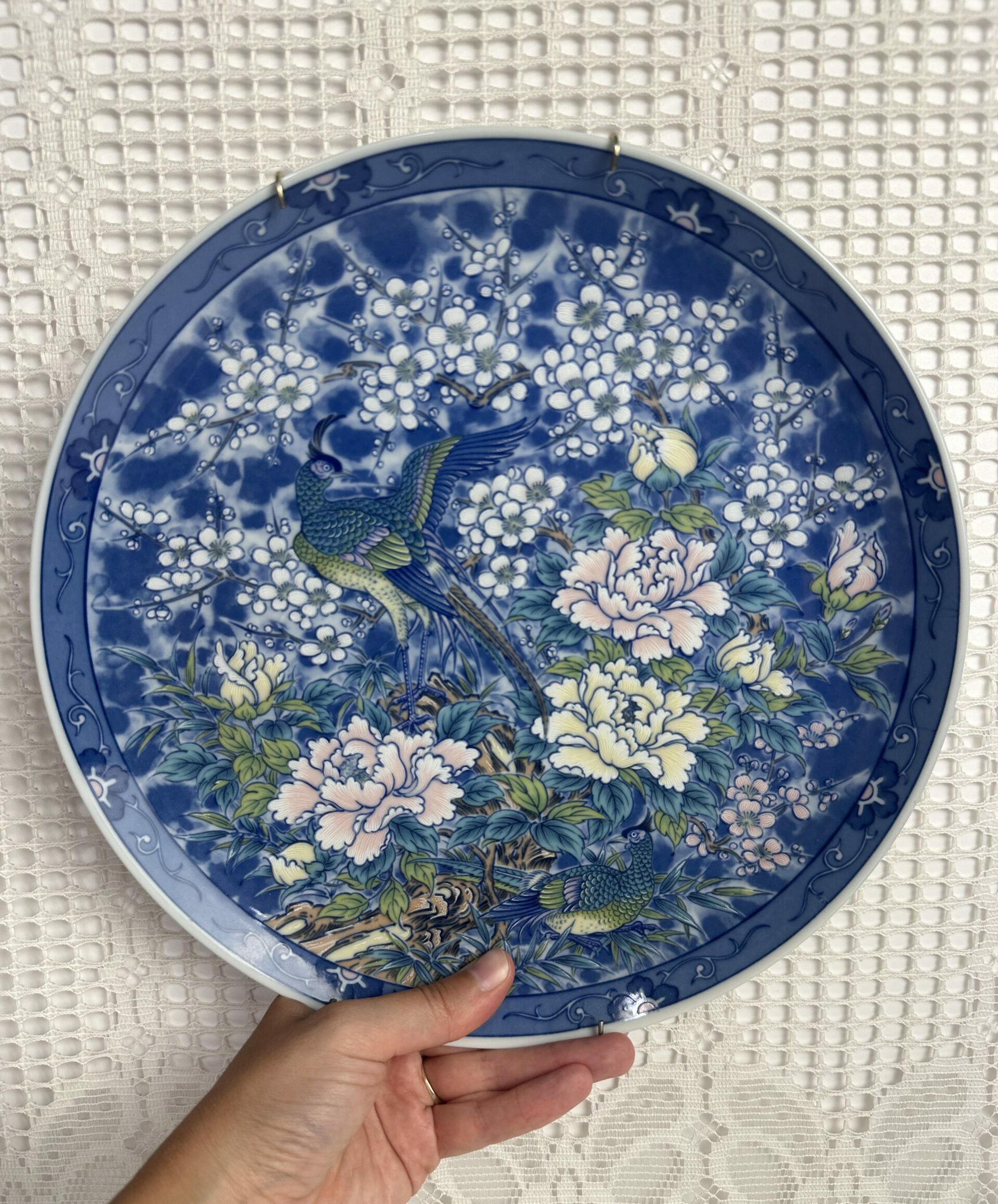 Assiette décorative murale japonaise