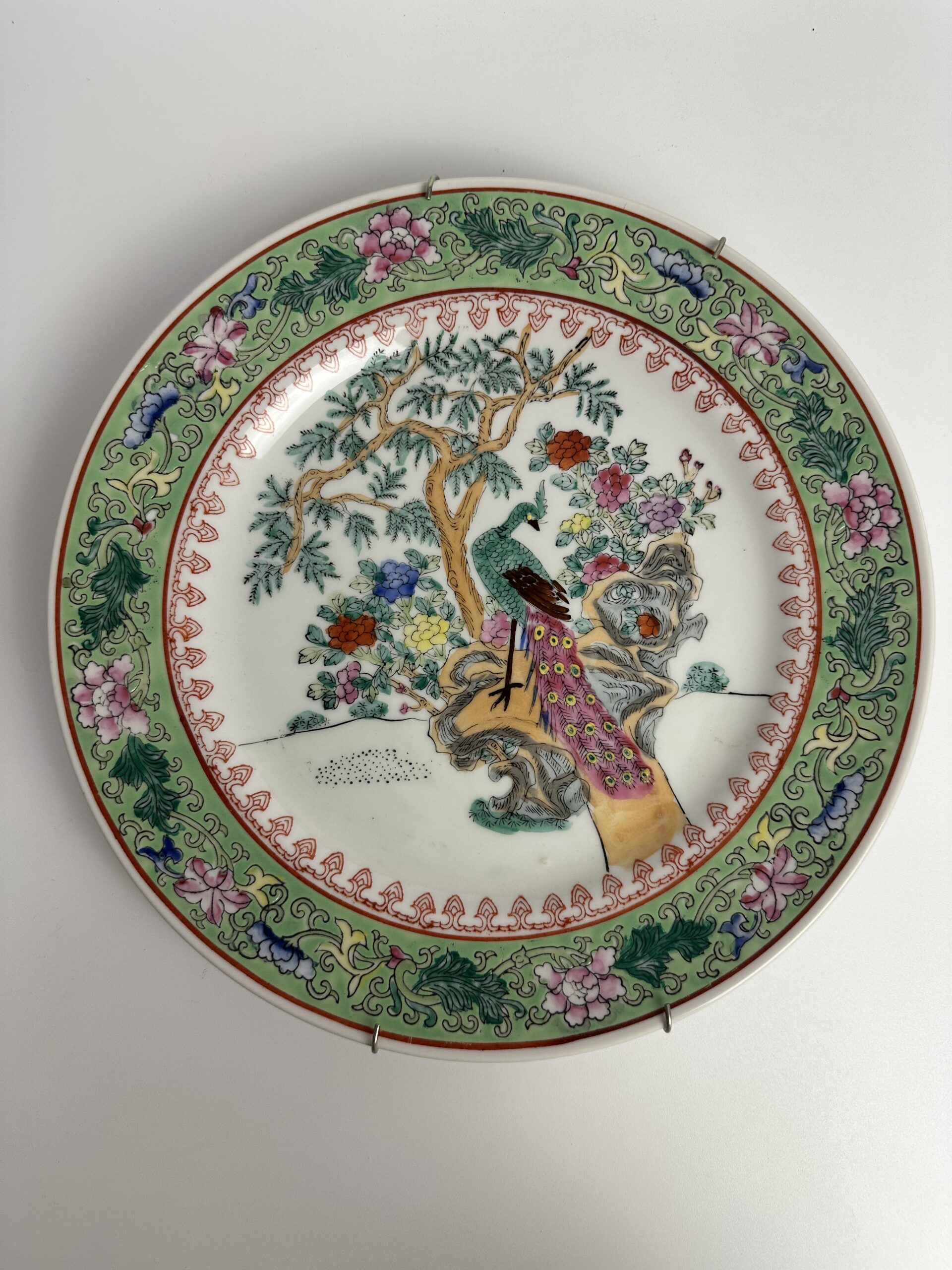 Assiette décorative chinoise peinte à la main – Image 2