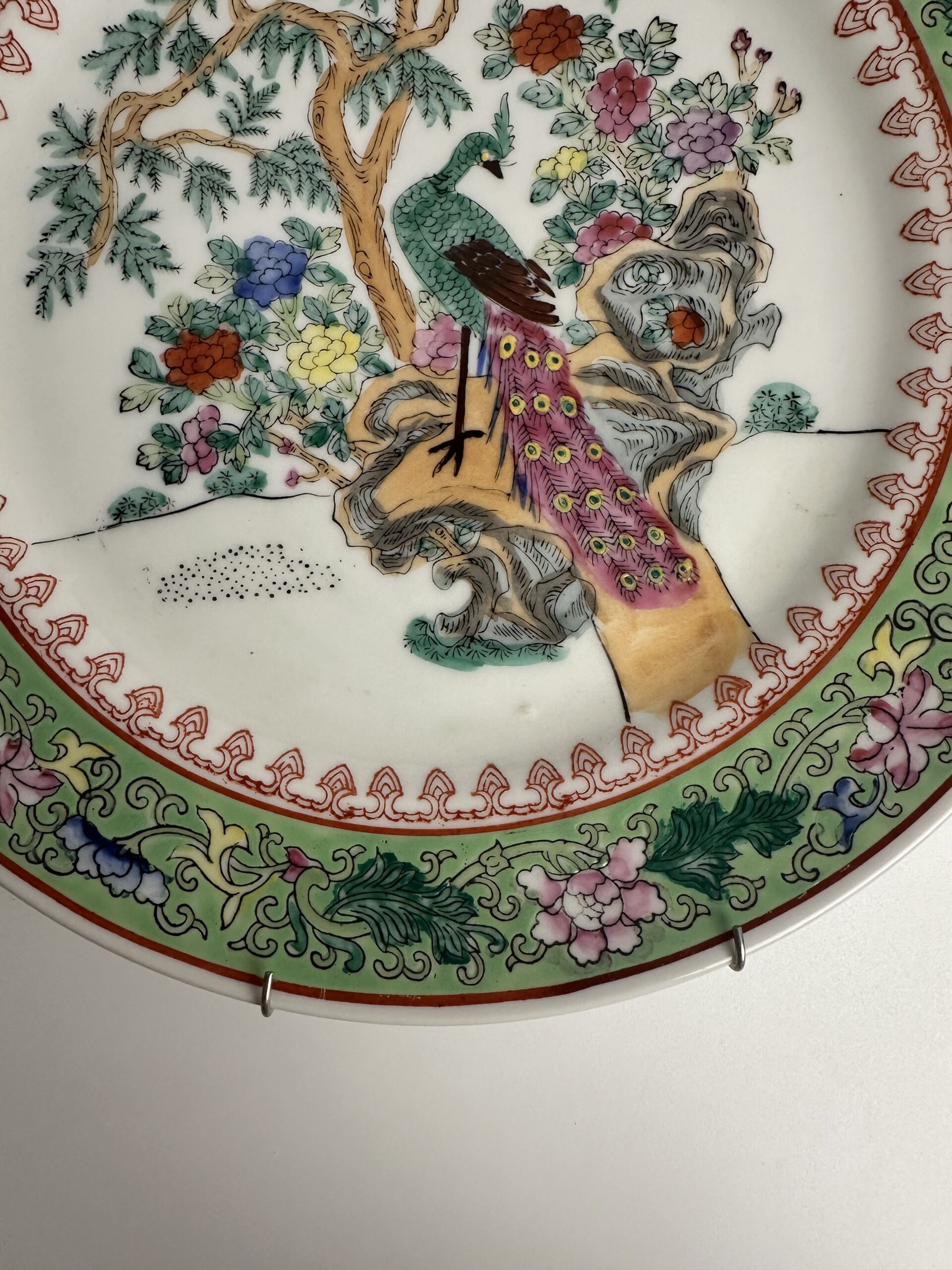 Assiette décorative chinoise peinte à la main – Image 4