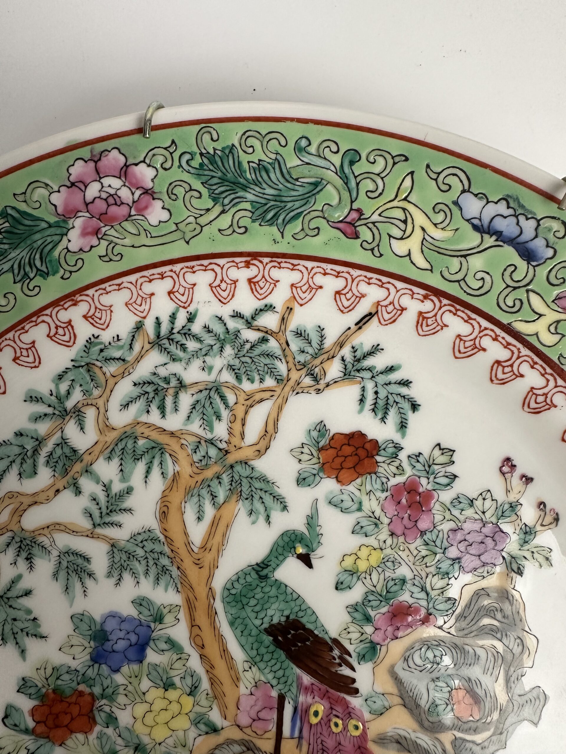 Assiette décorative chinoise peinte à la main – Image 5