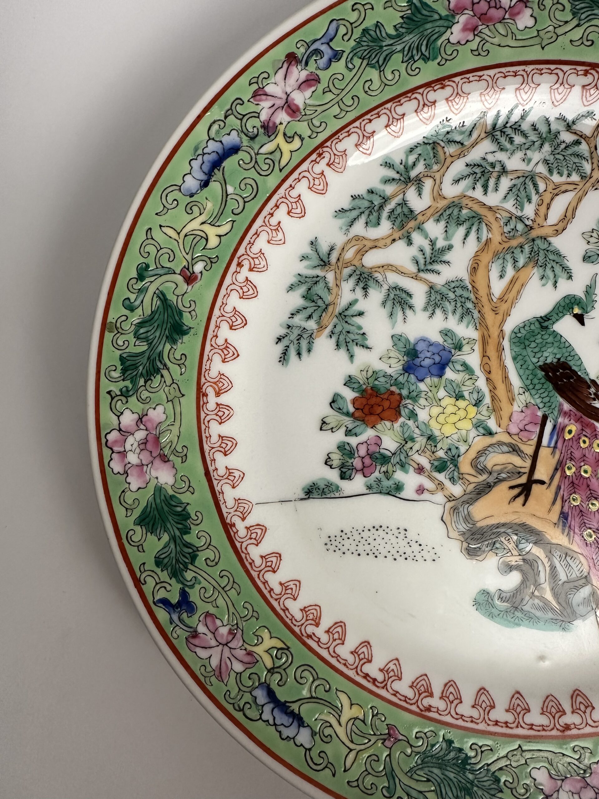 Assiette décorative chinoise peinte à la main – Image 6