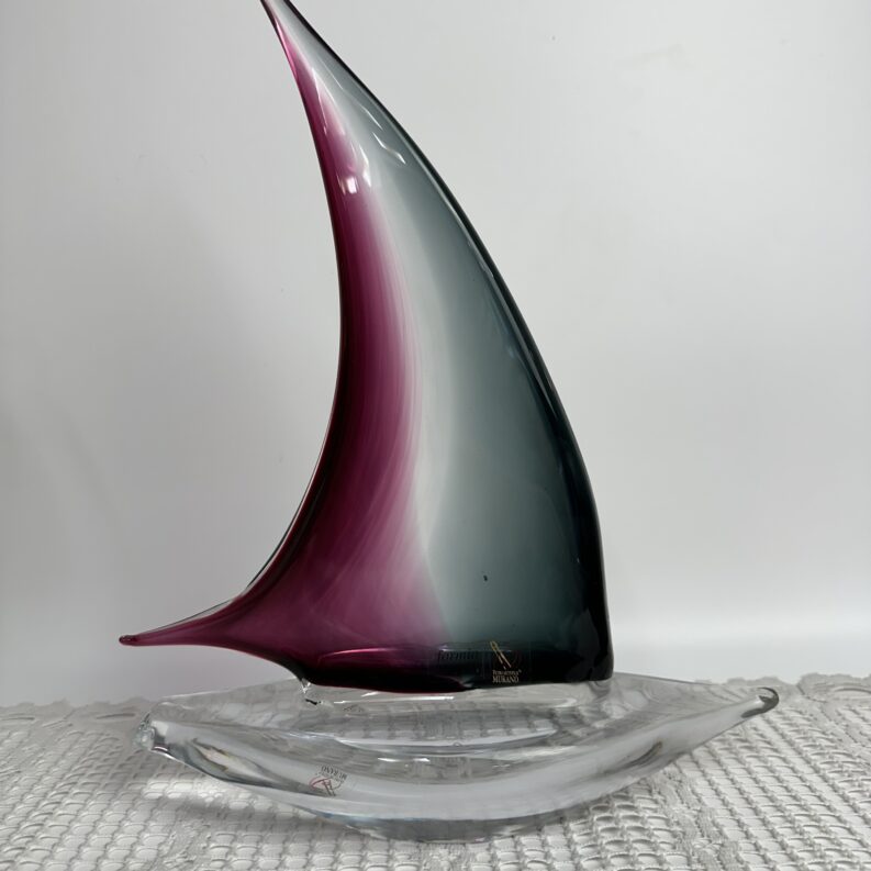 Voilier en verre de Murano Formia