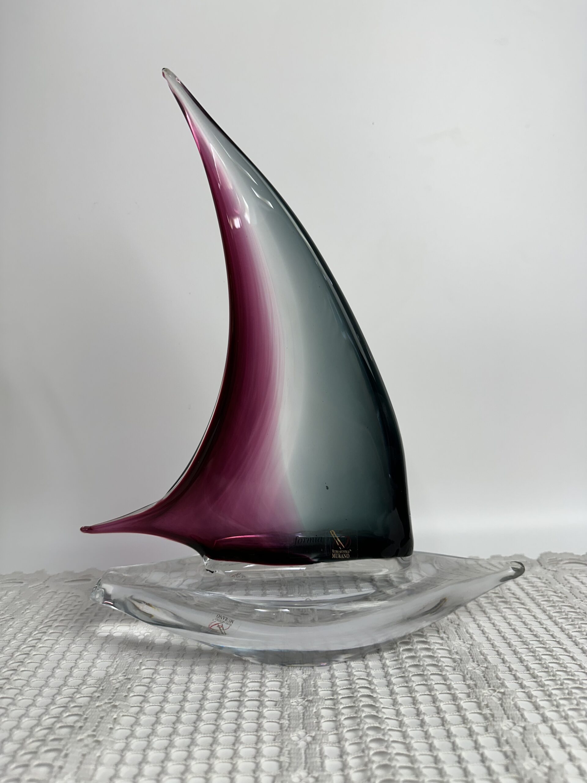 Voilier en verre de Murano Formia