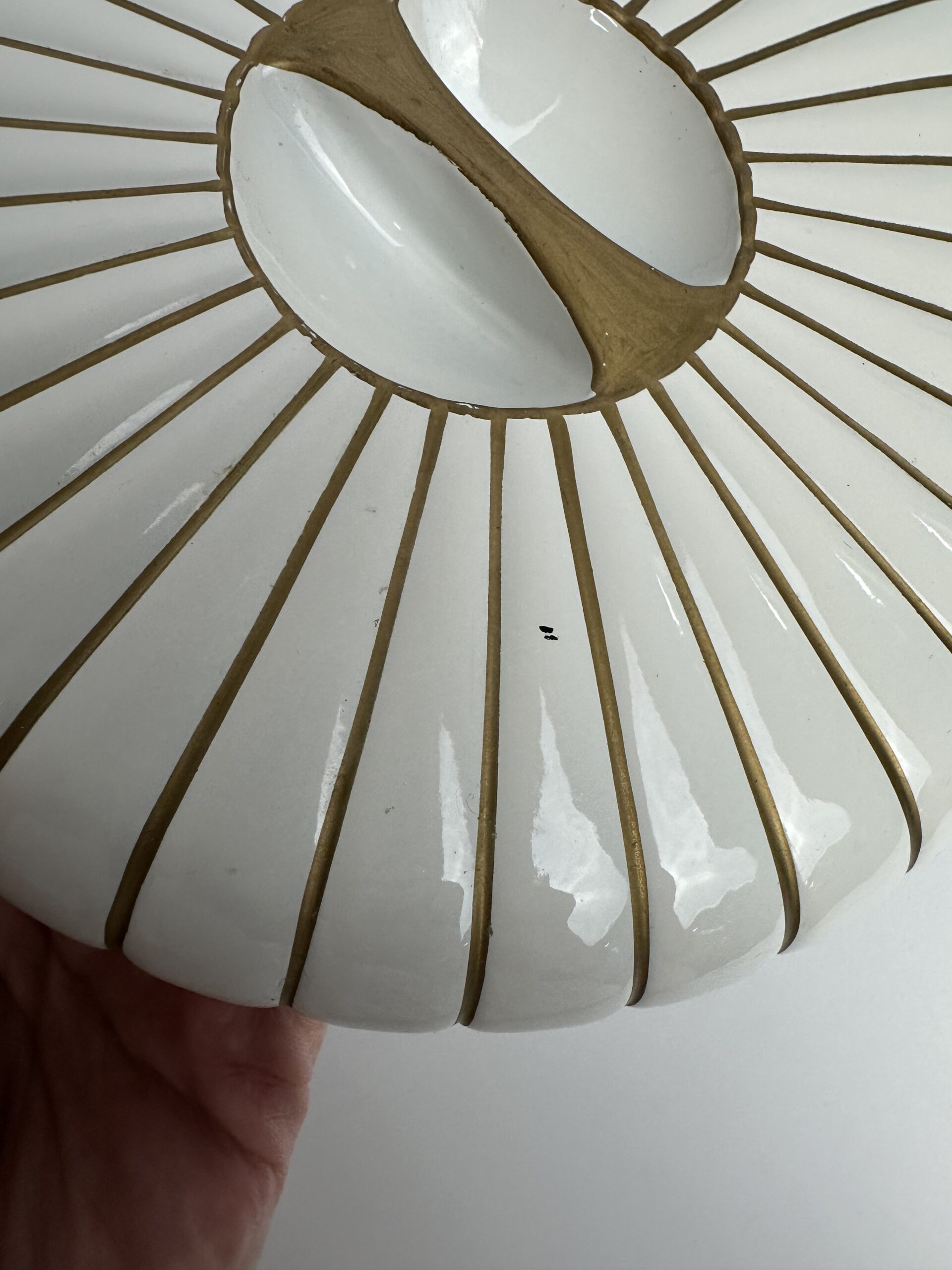 Seau à glaçons vintage blanc et doré – Image 11