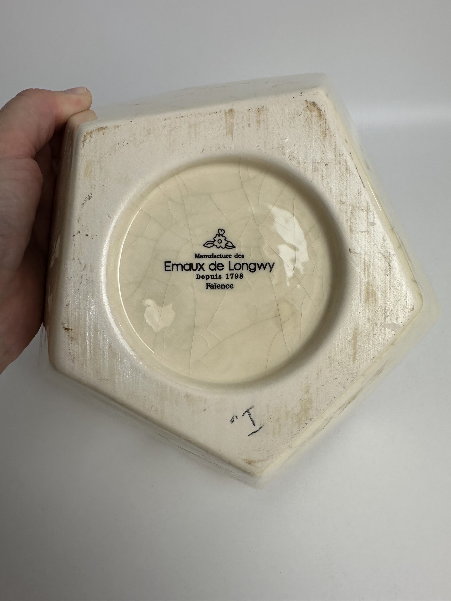 Boîte en faïence Culbuto Manufacture des Émaux de Longwy – Image 5