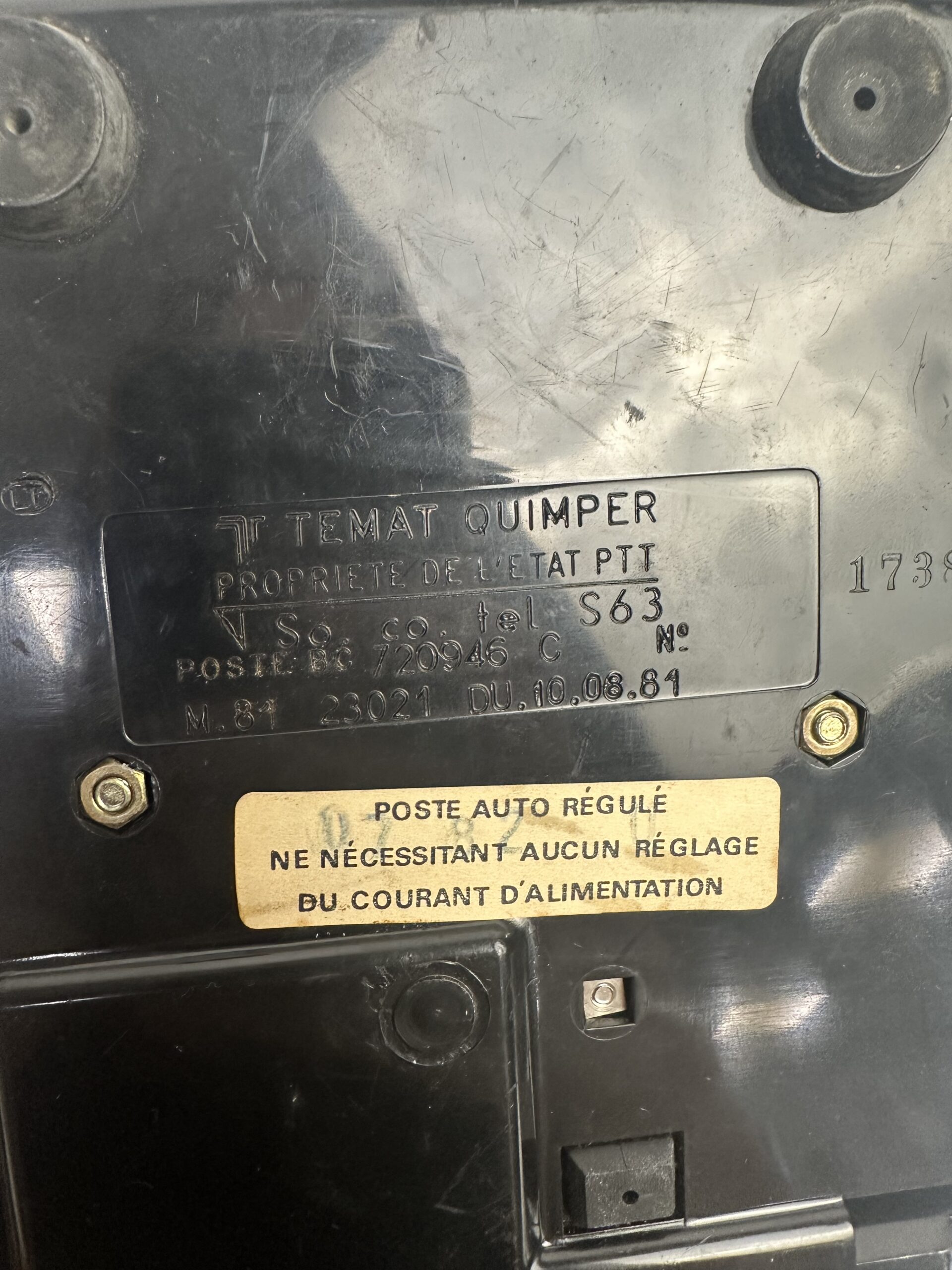Ancien téléphone à cadran Socotel S63 – Image 15