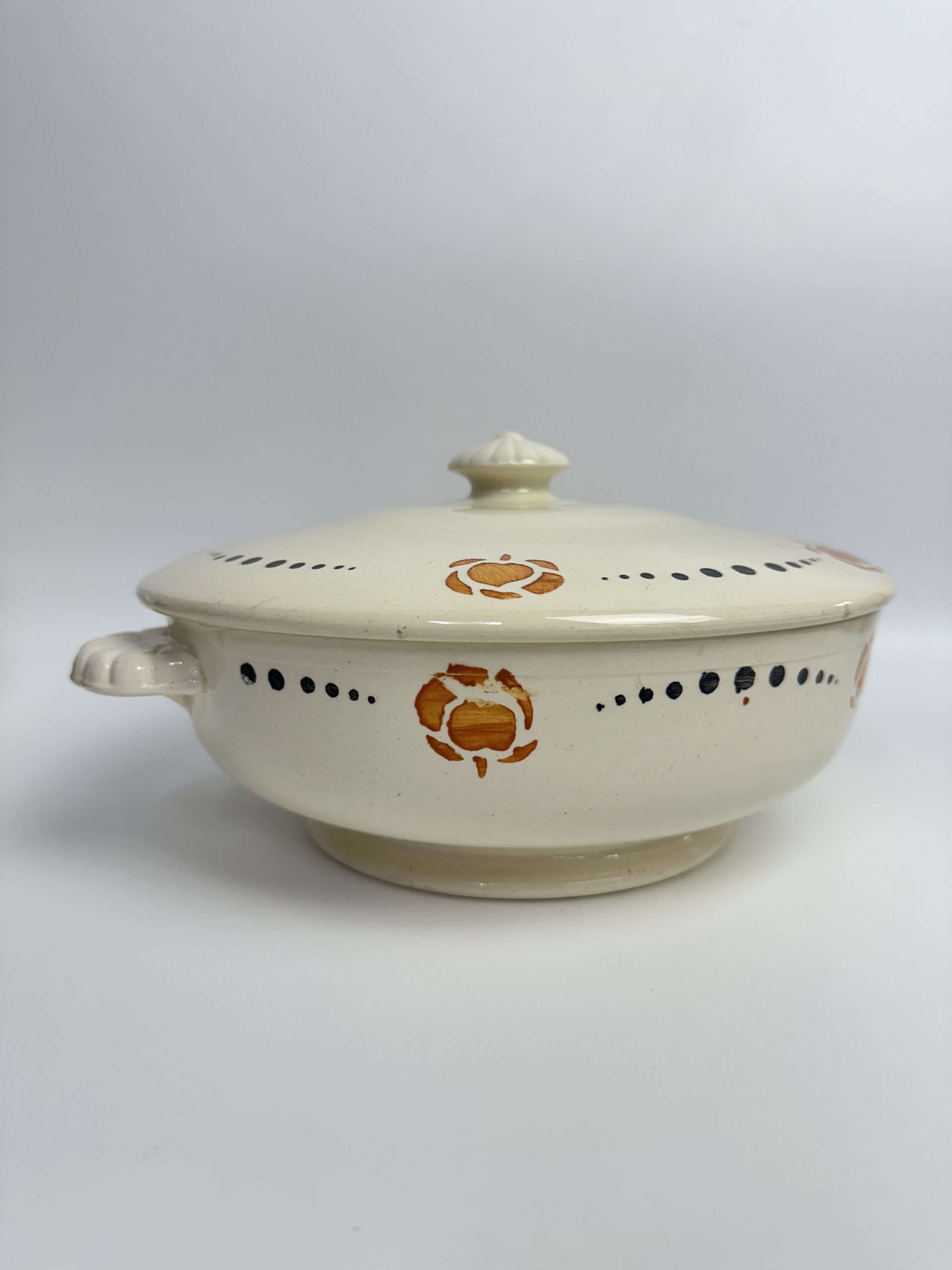 Soupière ancienne Longchamp Lolette en faïence – Image 6