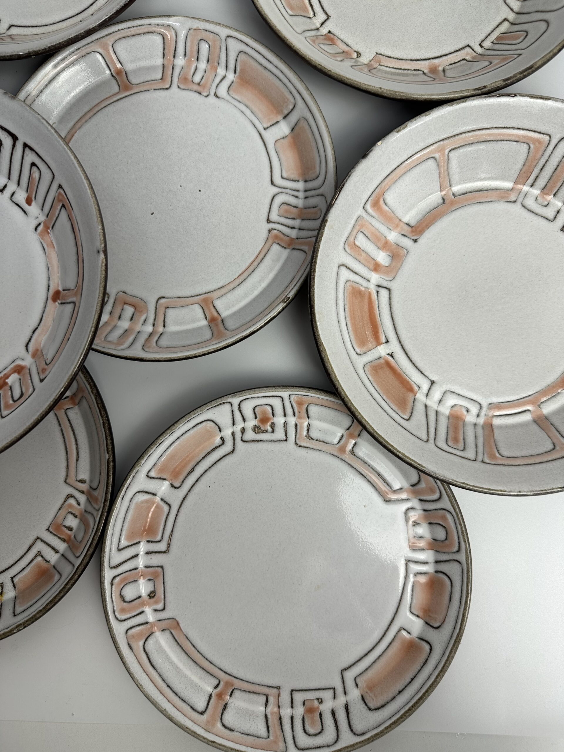 Ensemble de 8 assiettes Niderviller Maille – Image 6