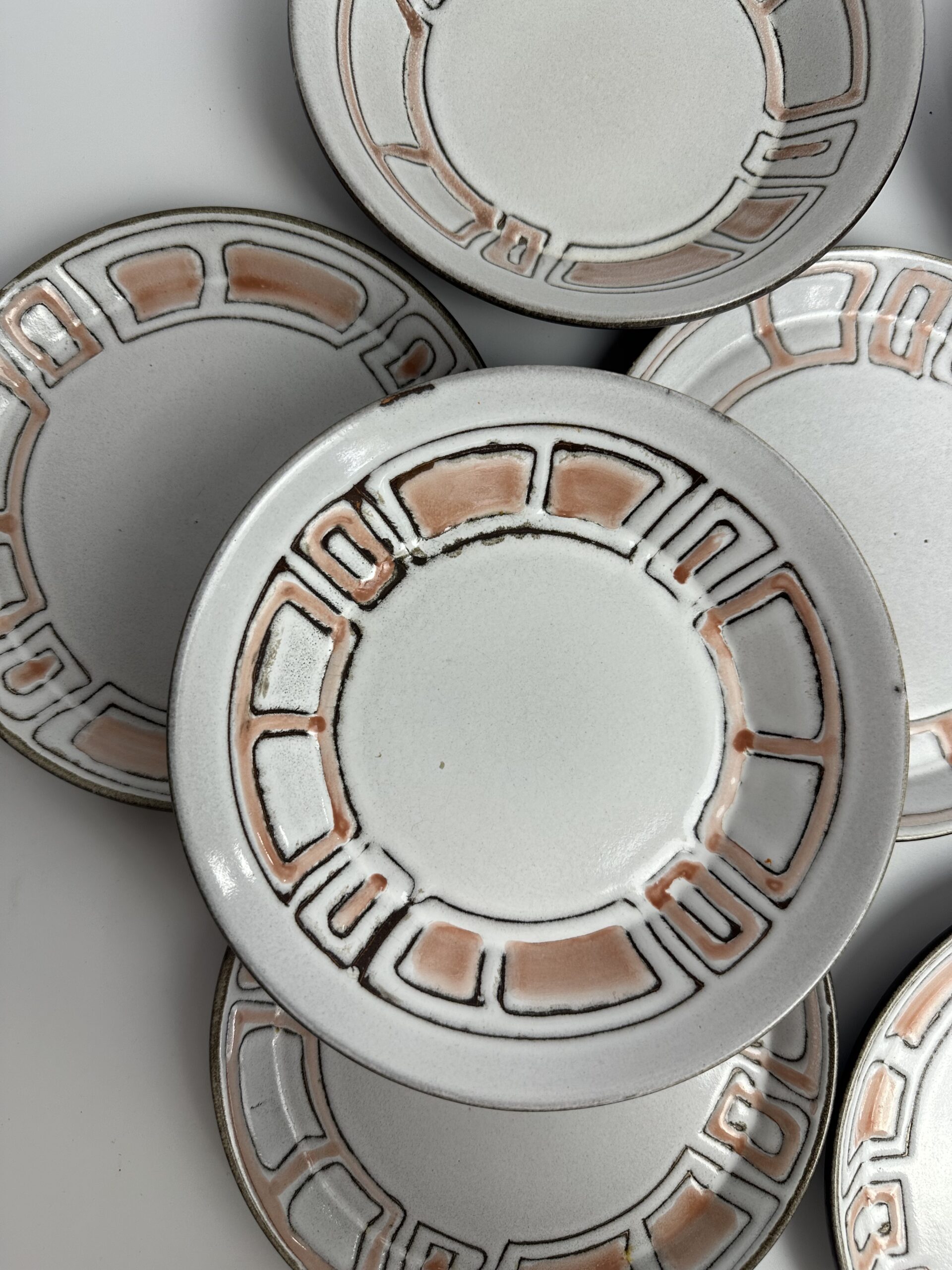 Ensemble de 8 assiettes Niderviller Maille – Image 7