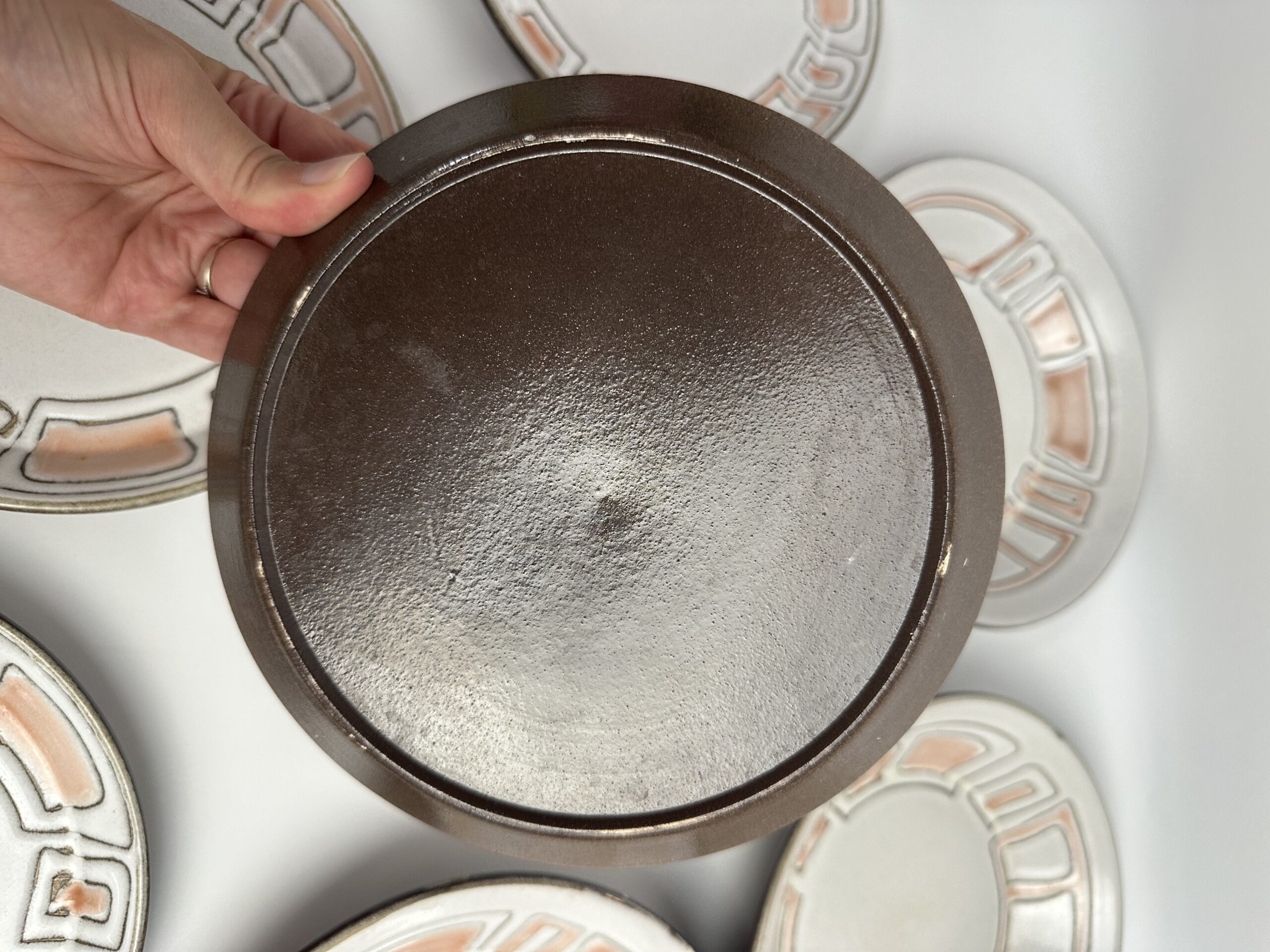 Ensemble de 8 assiettes Niderviller Maille – Image 9