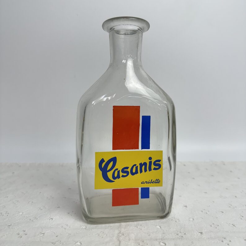 Carafe publicitaire Casanis vintage en verre