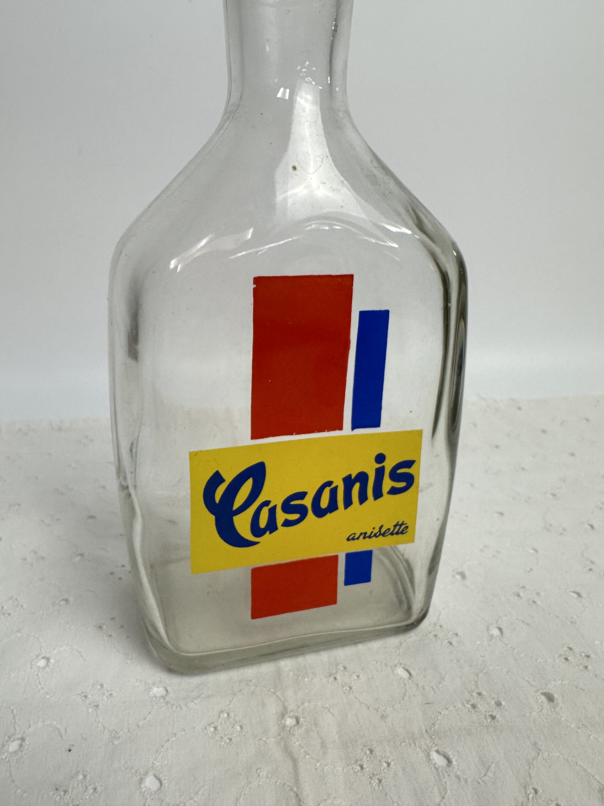 Carafe publicitaire Casanis vintage en verre – Image 3