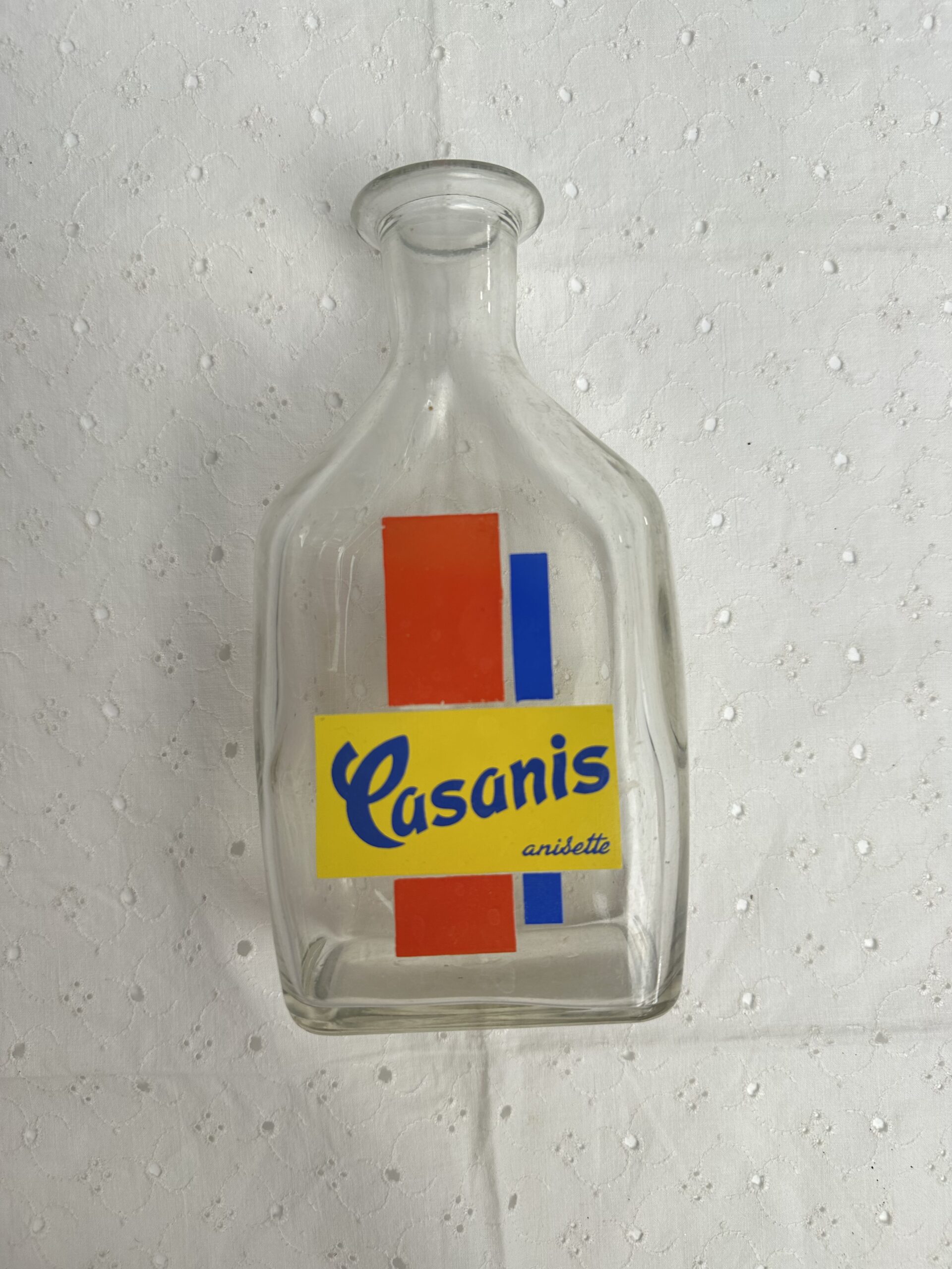 Carafe publicitaire Casanis vintage en verre – Image 4