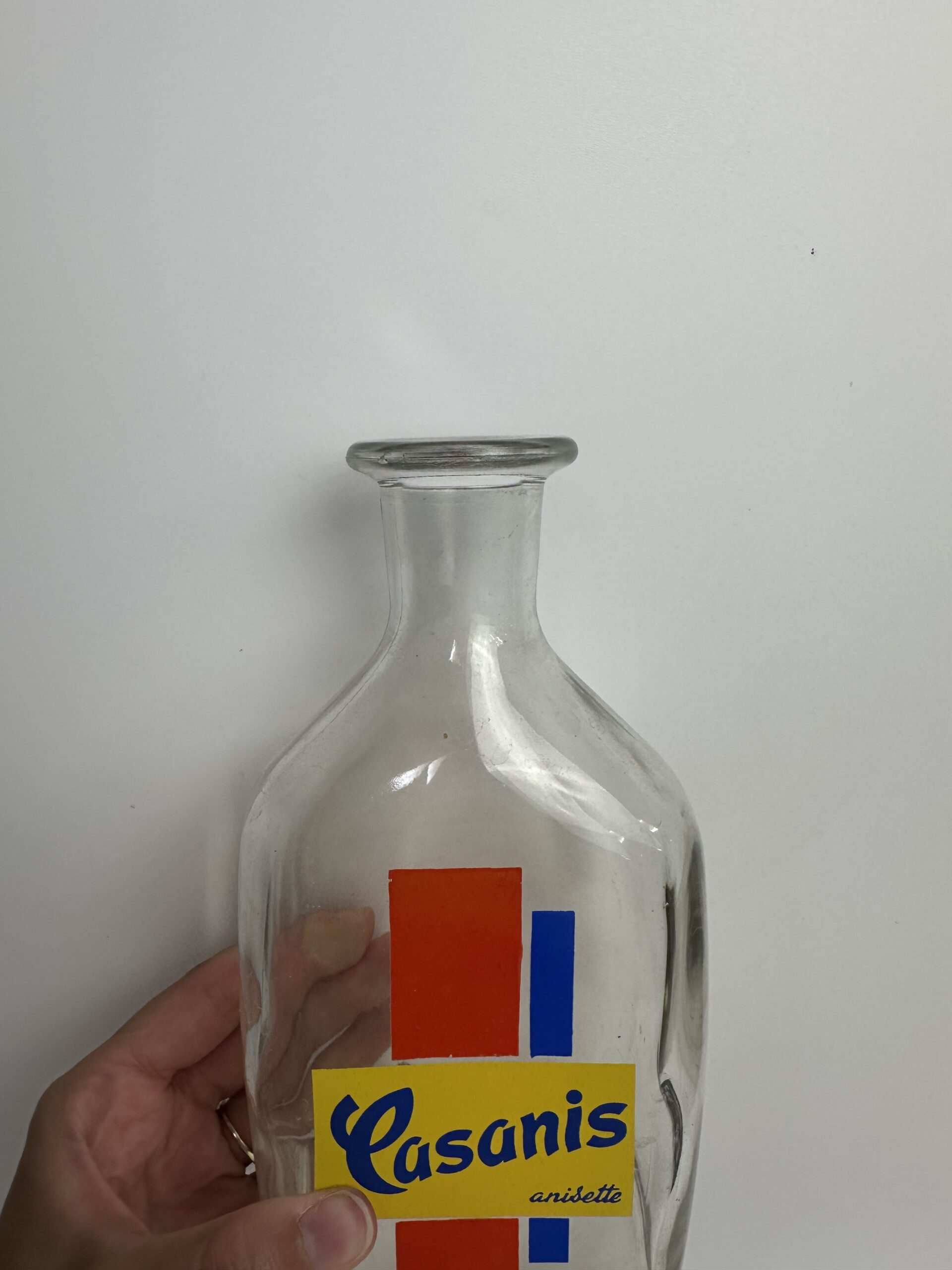 Carafe publicitaire Casanis vintage en verre – Image 8