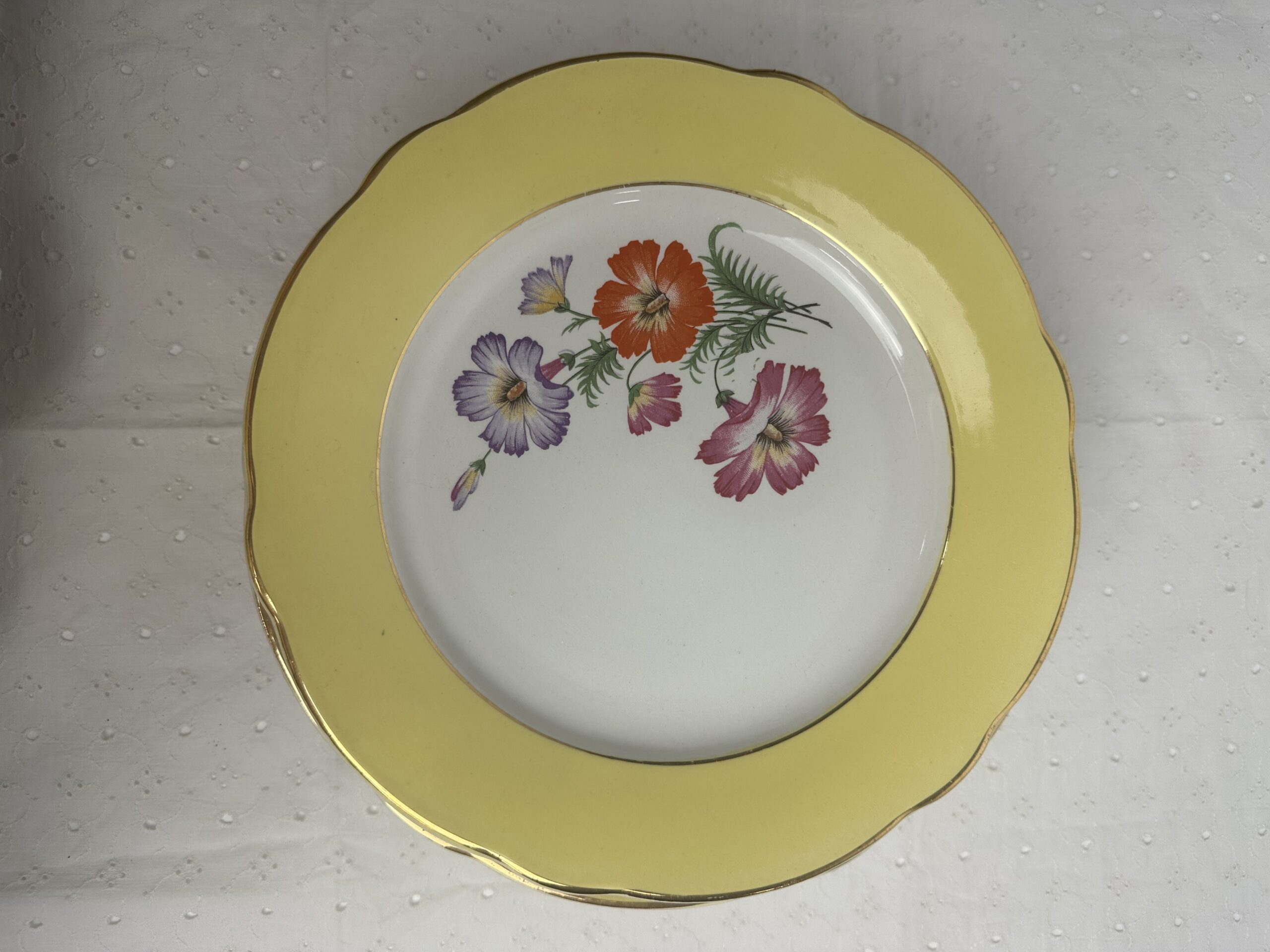 10 assiettes anciennes K&G Lunéville Althea décor fleuri – Image 3