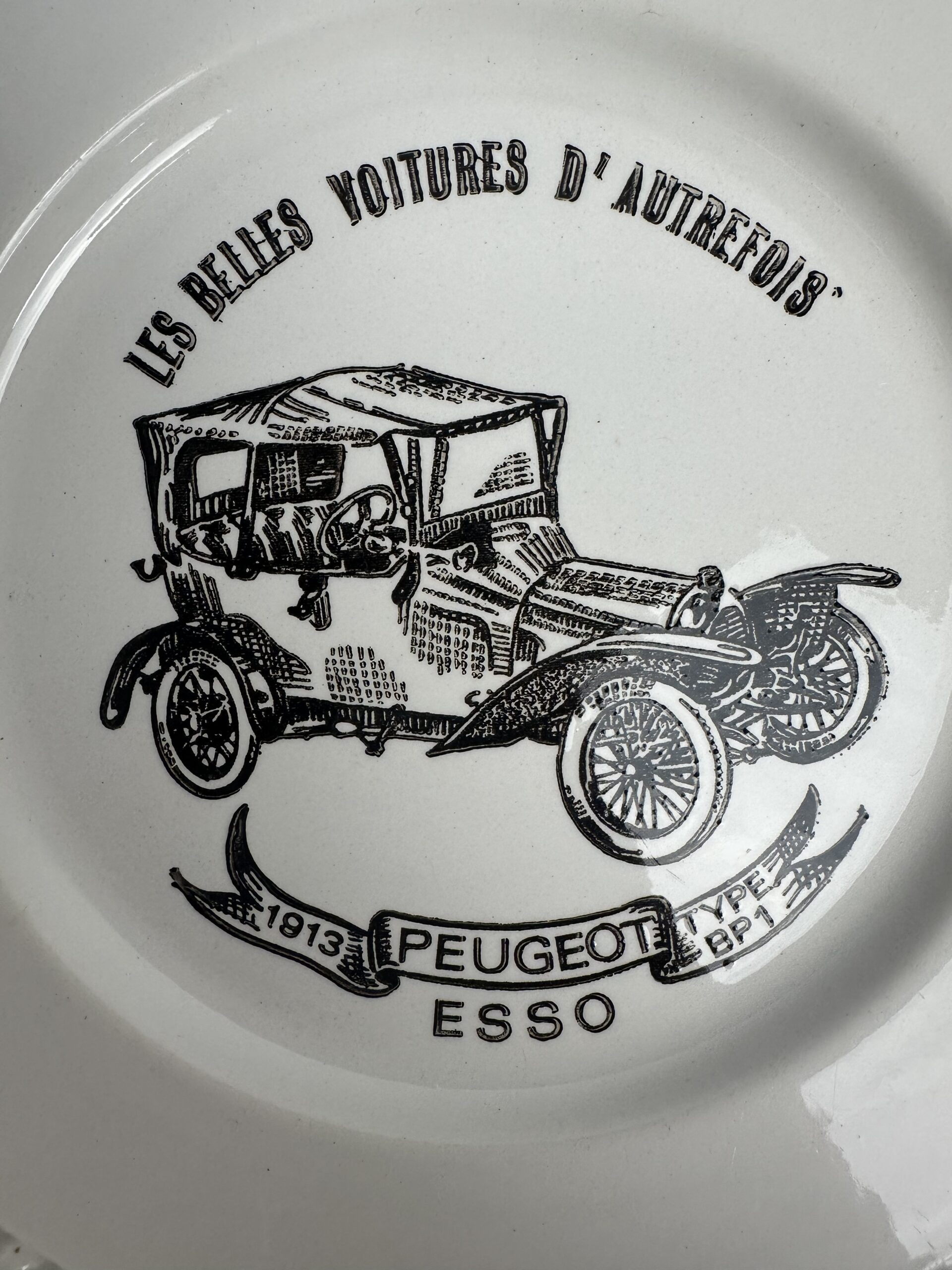 6 assiettes Les belles voitures d'autrefois Renault Esso – Image 10