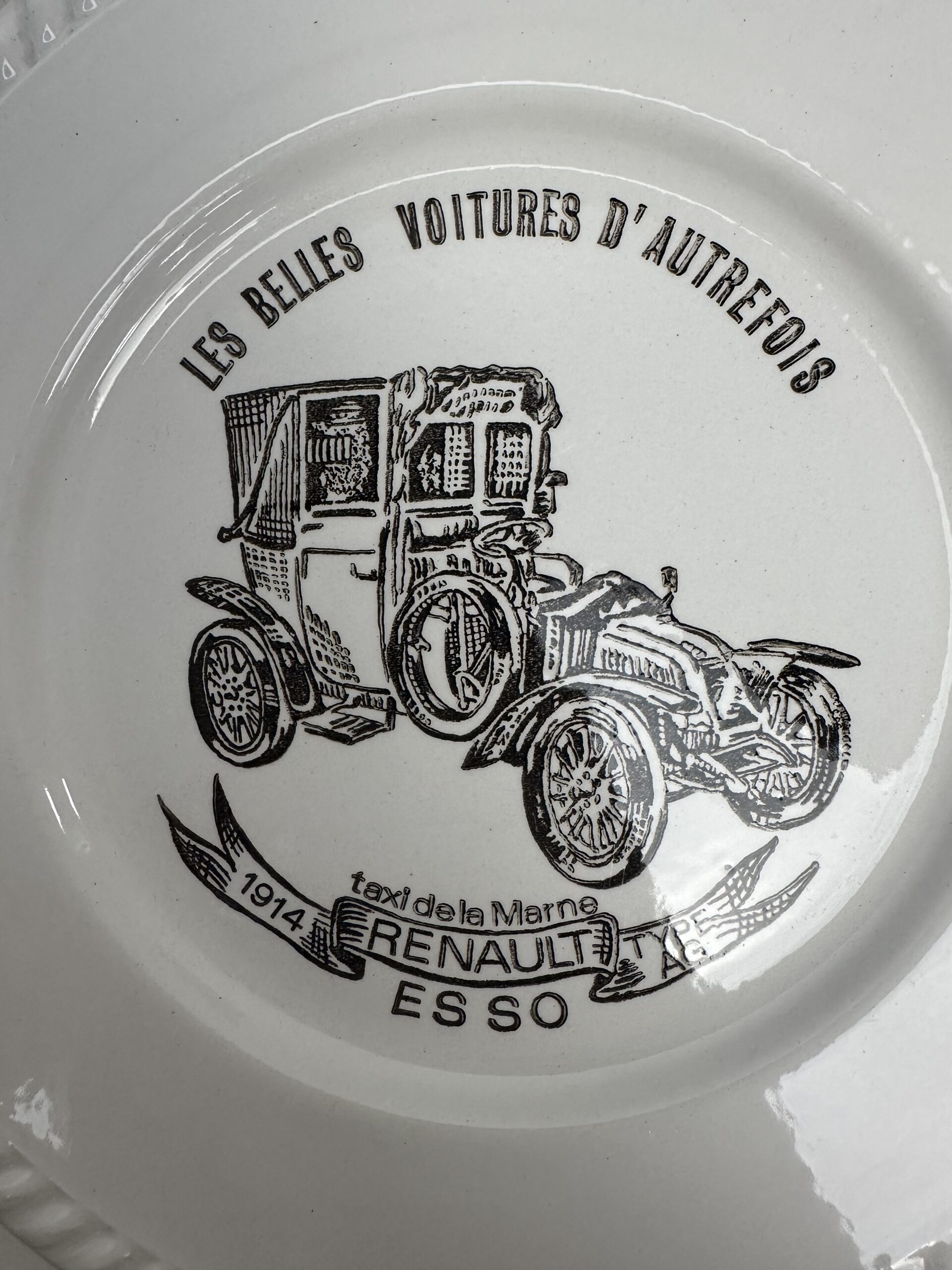 6 assiettes Les belles voitures d'autrefois Renault Esso – Image 11