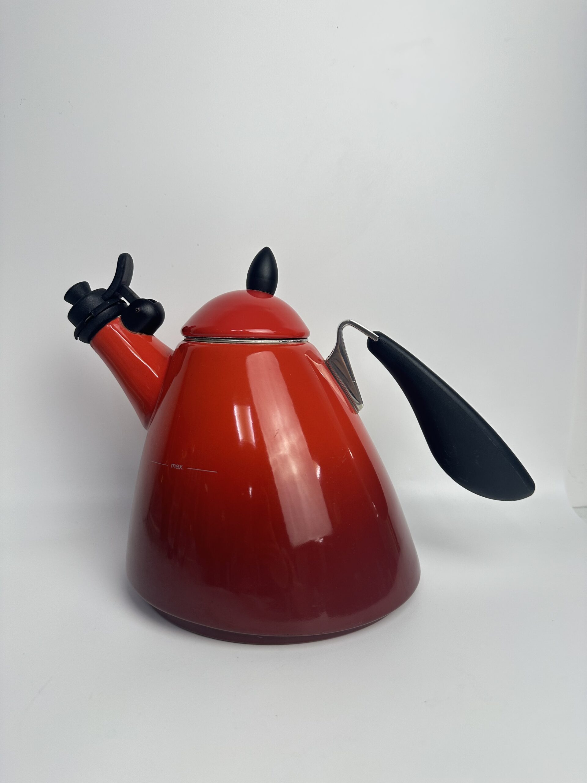 Ancienne bouilloire Le Creuset rouge – Image 2