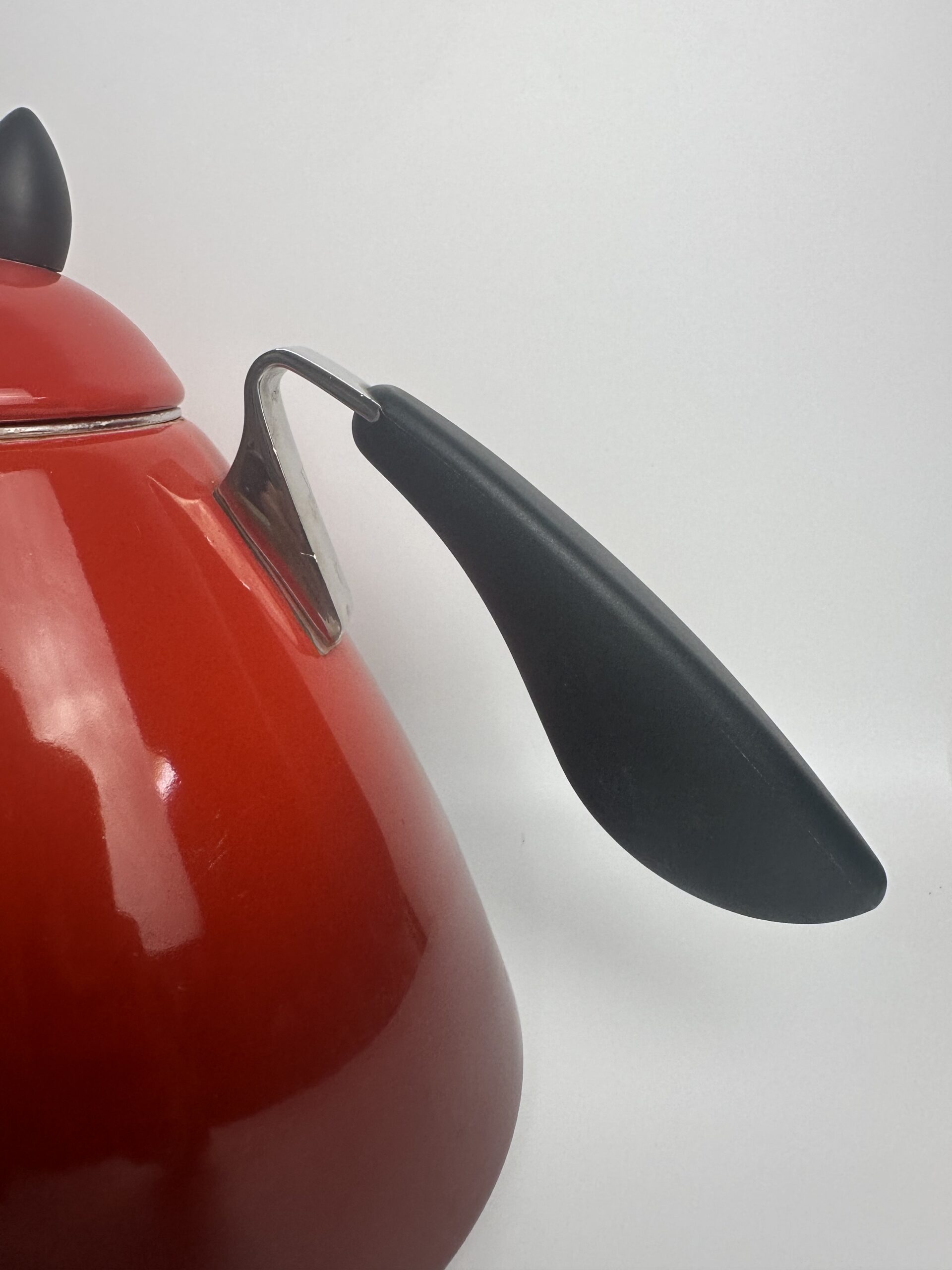 Ancienne bouilloire Le Creuset rouge – Image 5