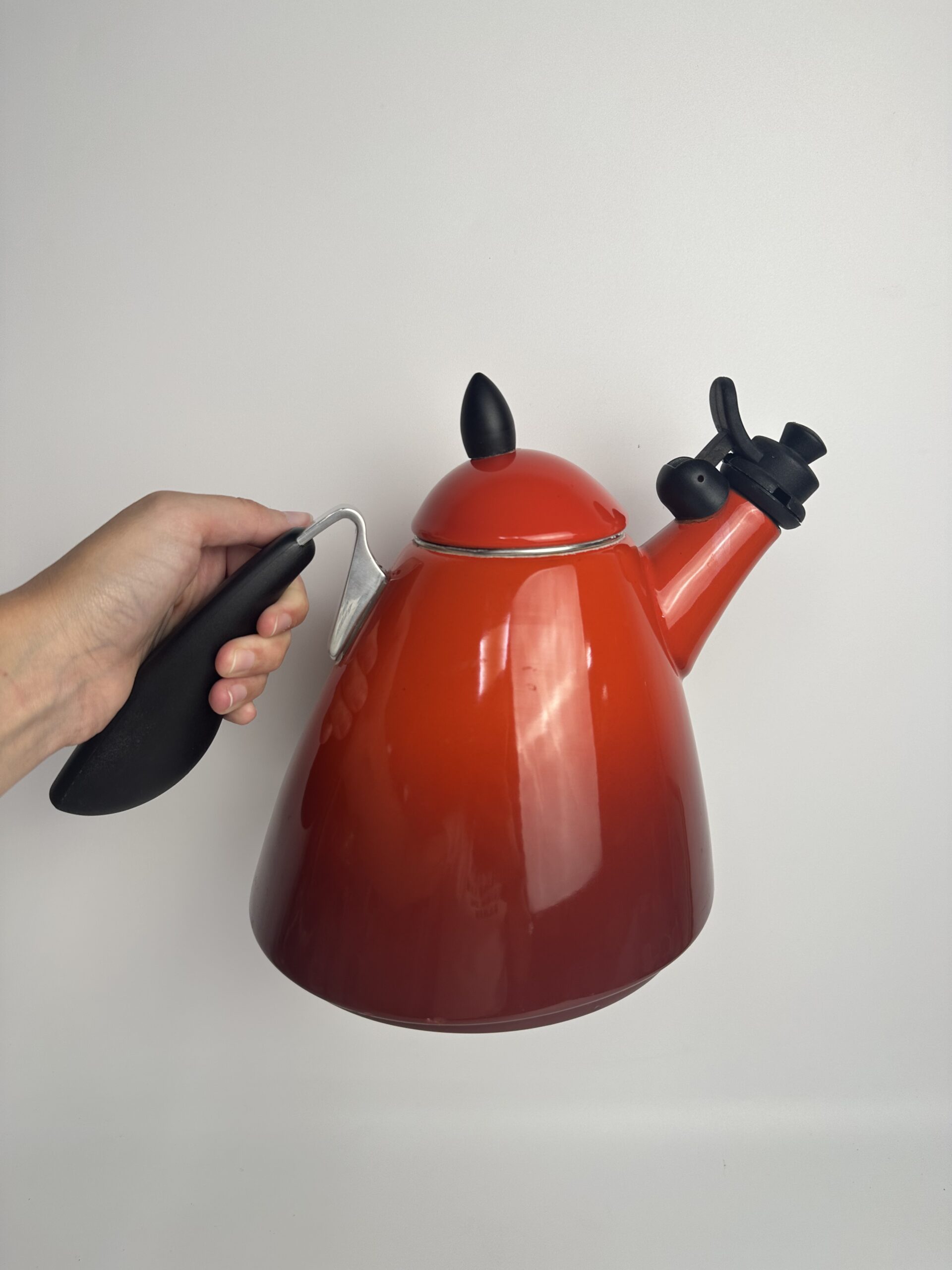 Ancienne bouilloire Le Creuset rouge – Image 13