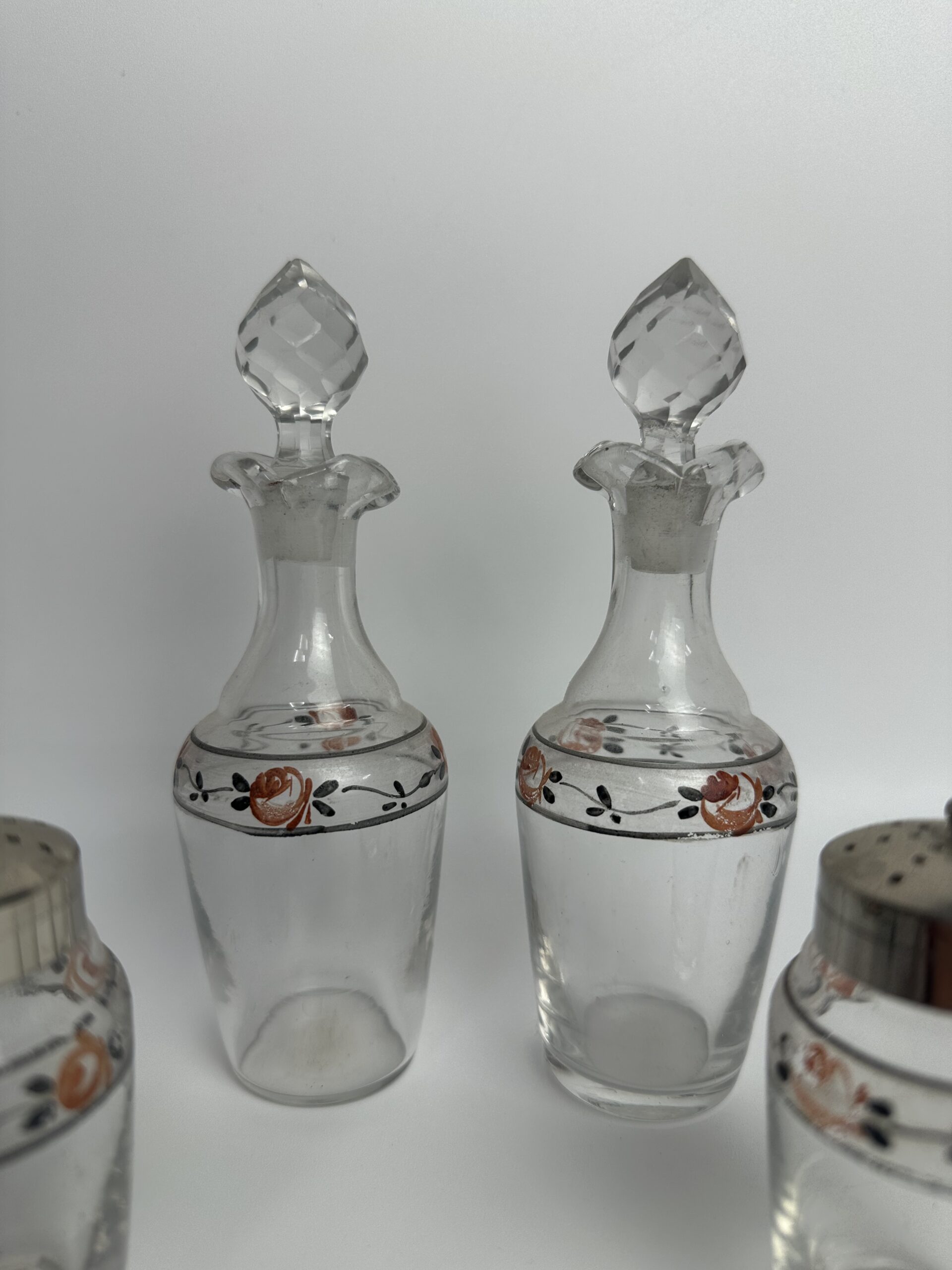 Ancien serviteur à condiments en verre – Image 9
