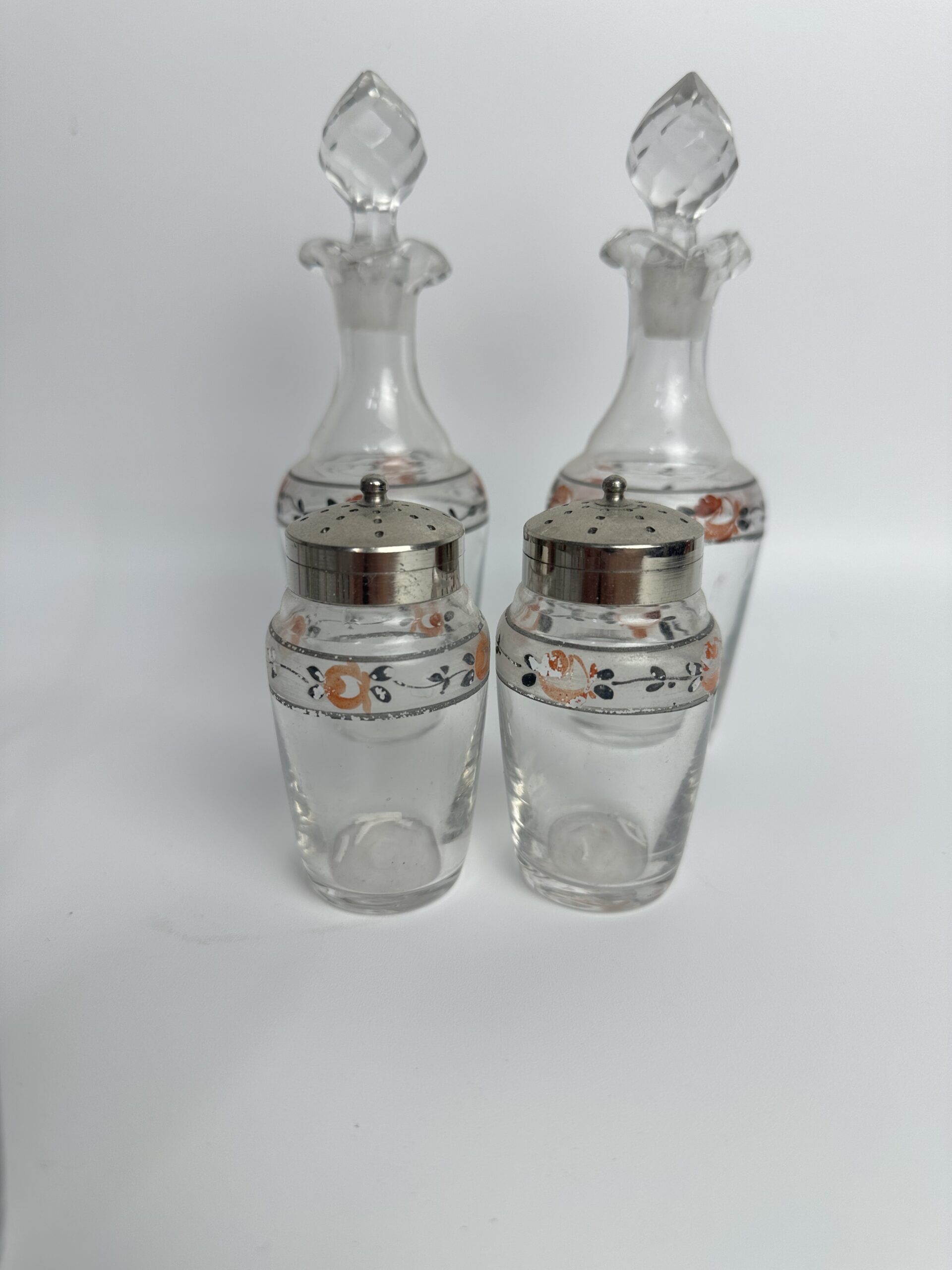Ancien serviteur à condiments en verre – Image 10