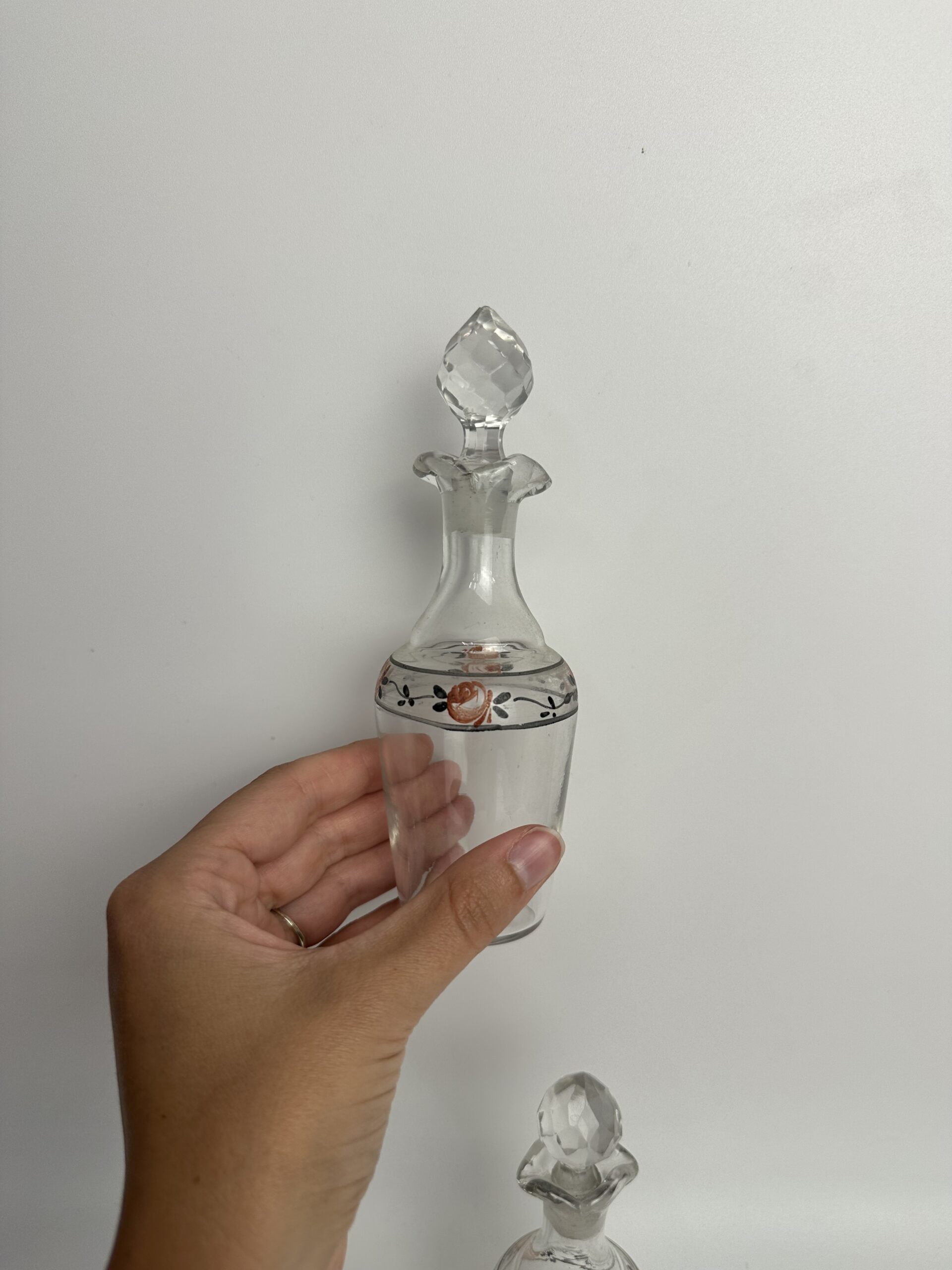Ancien serviteur à condiments en verre – Image 13