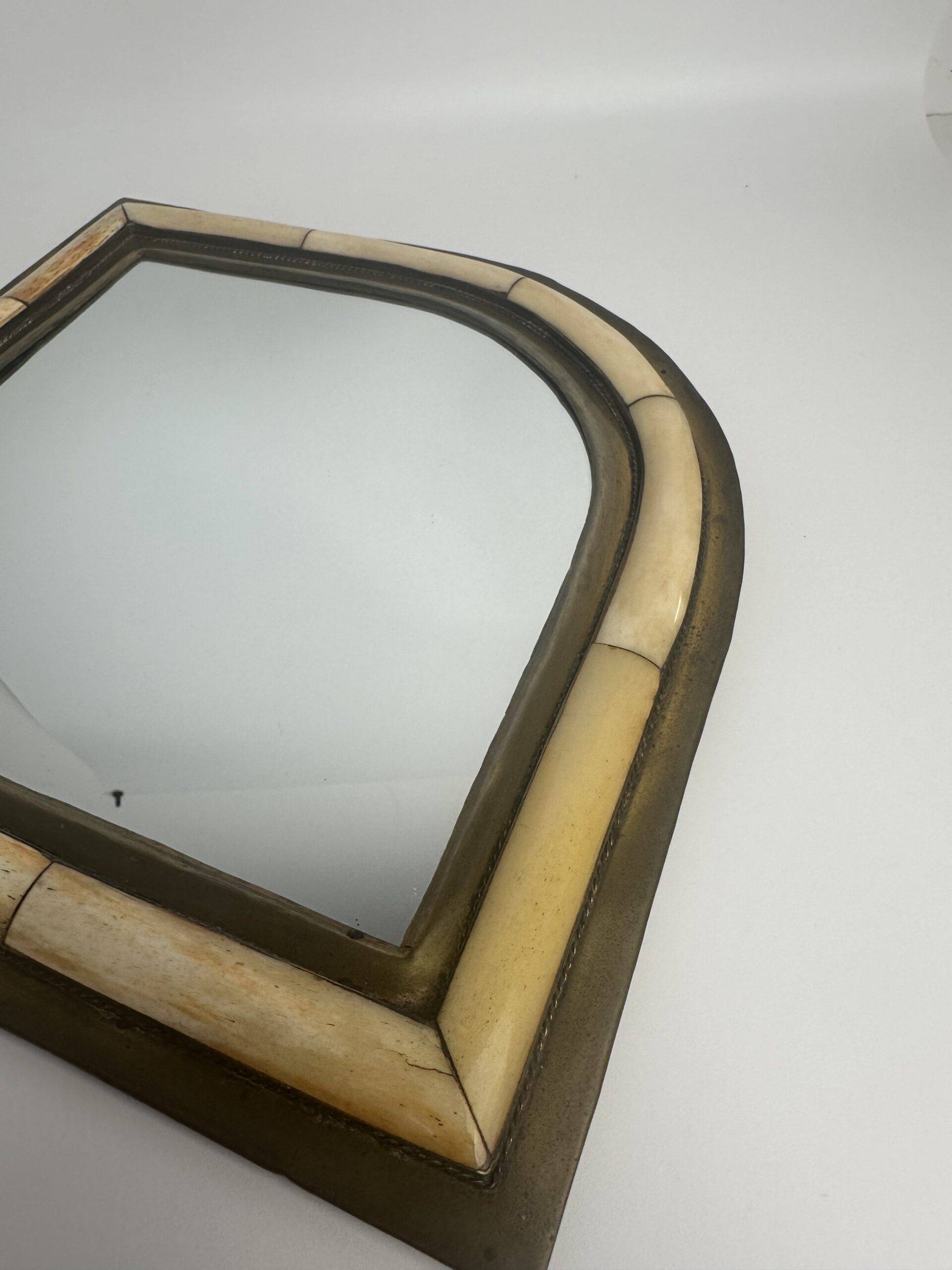 Ancien miroir en laiton style oriental – Image 4