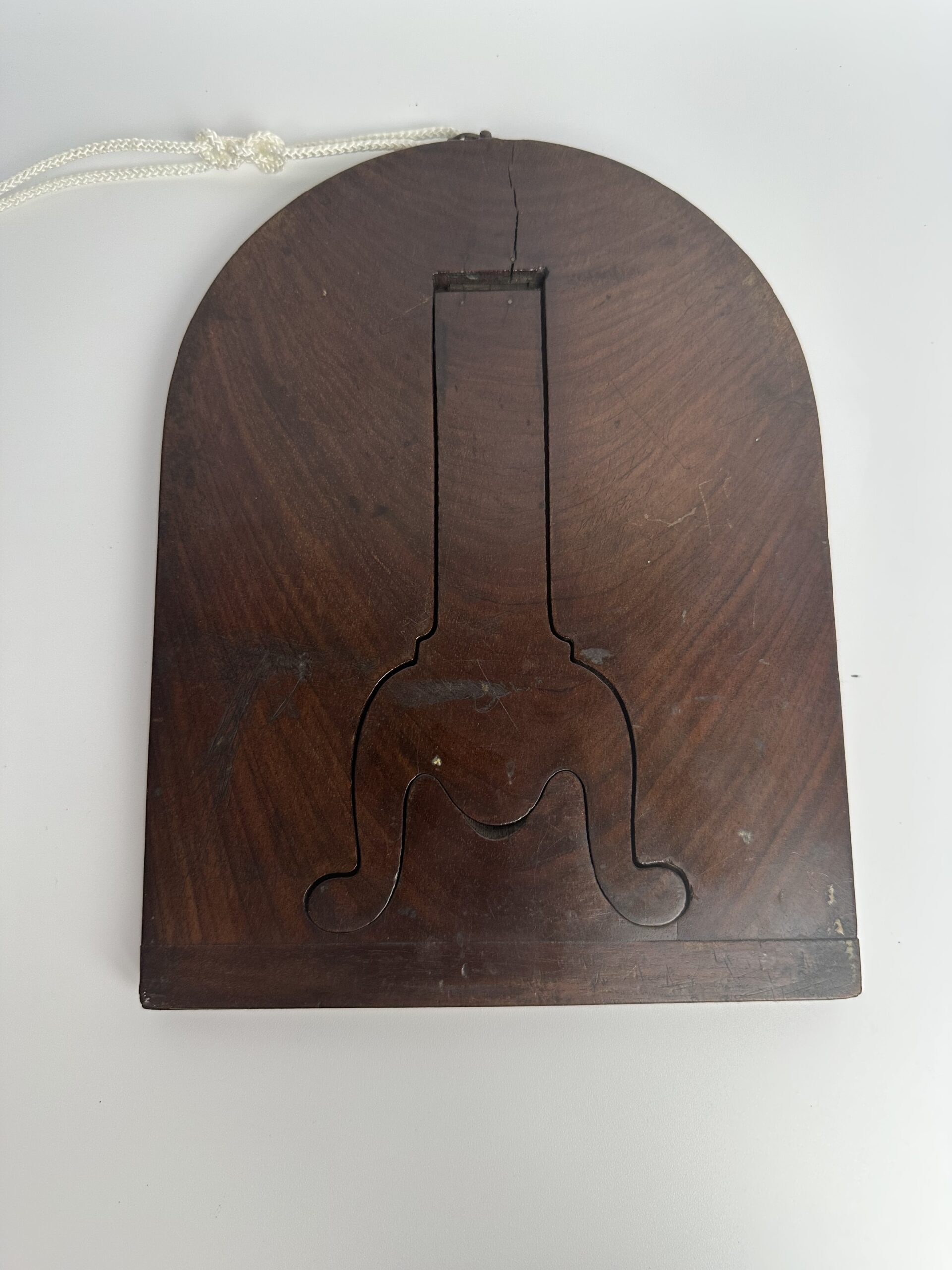 Petit miroir sur pied en bois vintage – Image 8